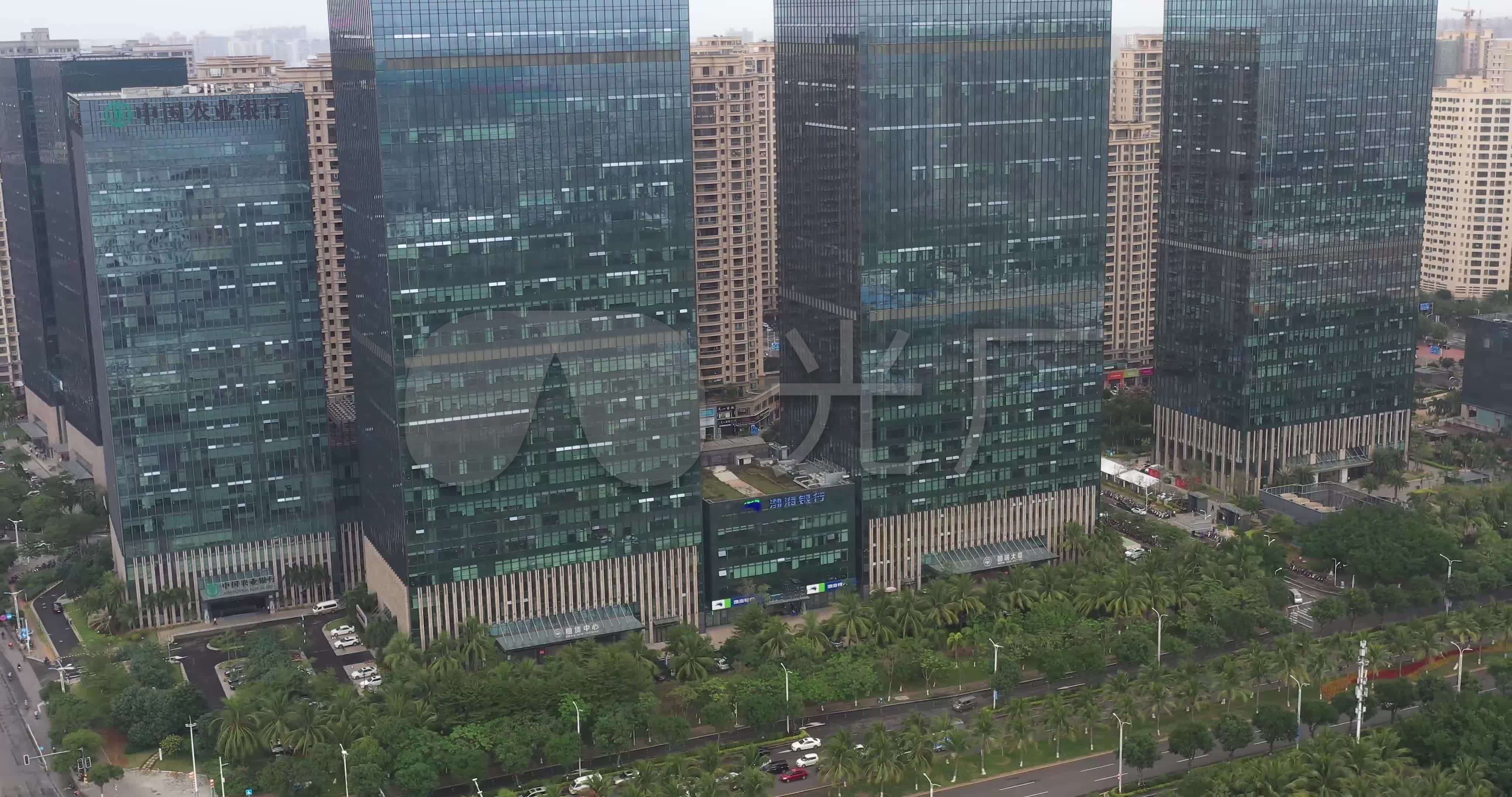 航拍海口国瑞大厦_4096x2160_高清视频素材下载(编号:5739752)_实拍