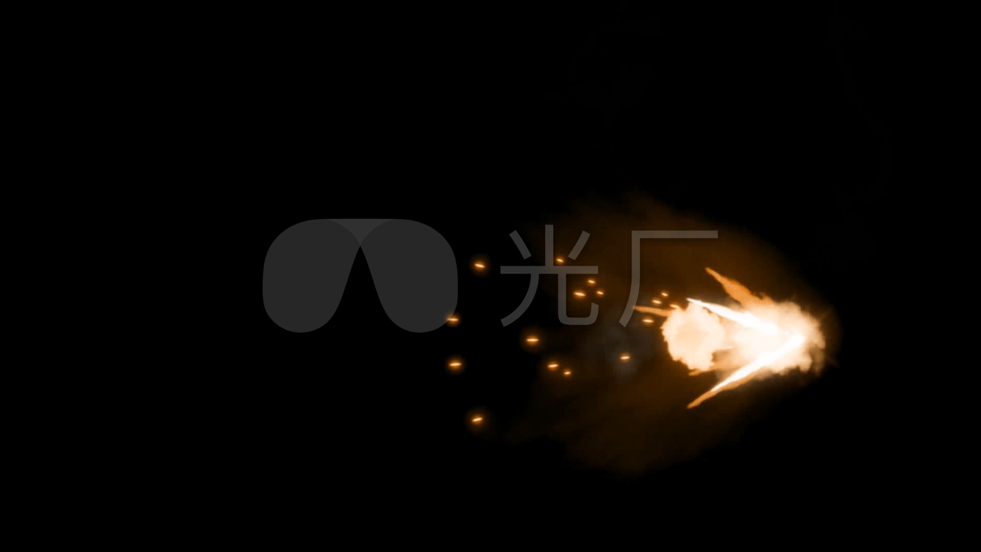 枪火射击子弹爆炸(带alpha通道)_1920x1080_高清视频素材下载(编号