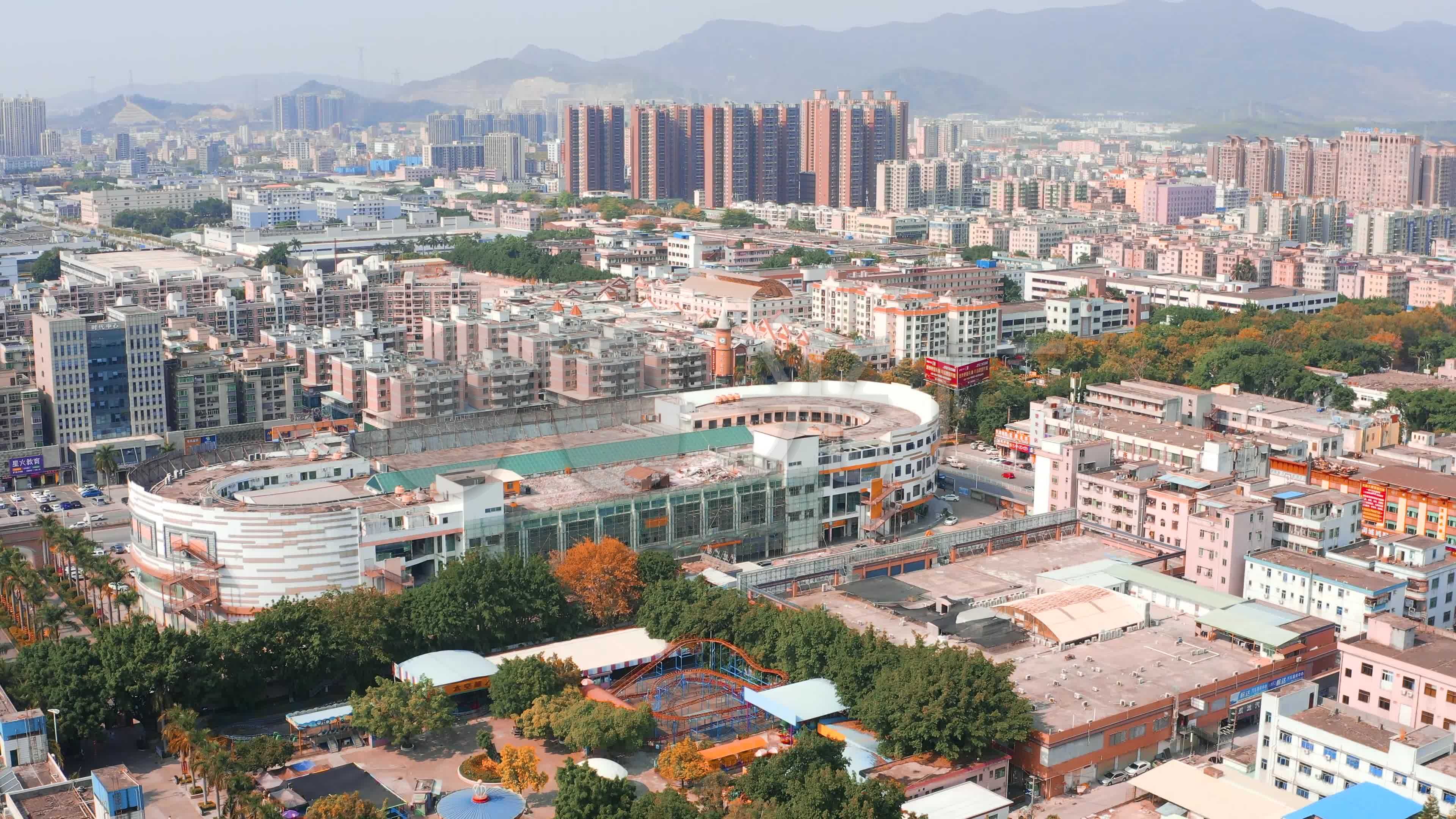 4k航拍东莞塘厦观光公园全景素材_3840x2160_高清视频素材下载(编号