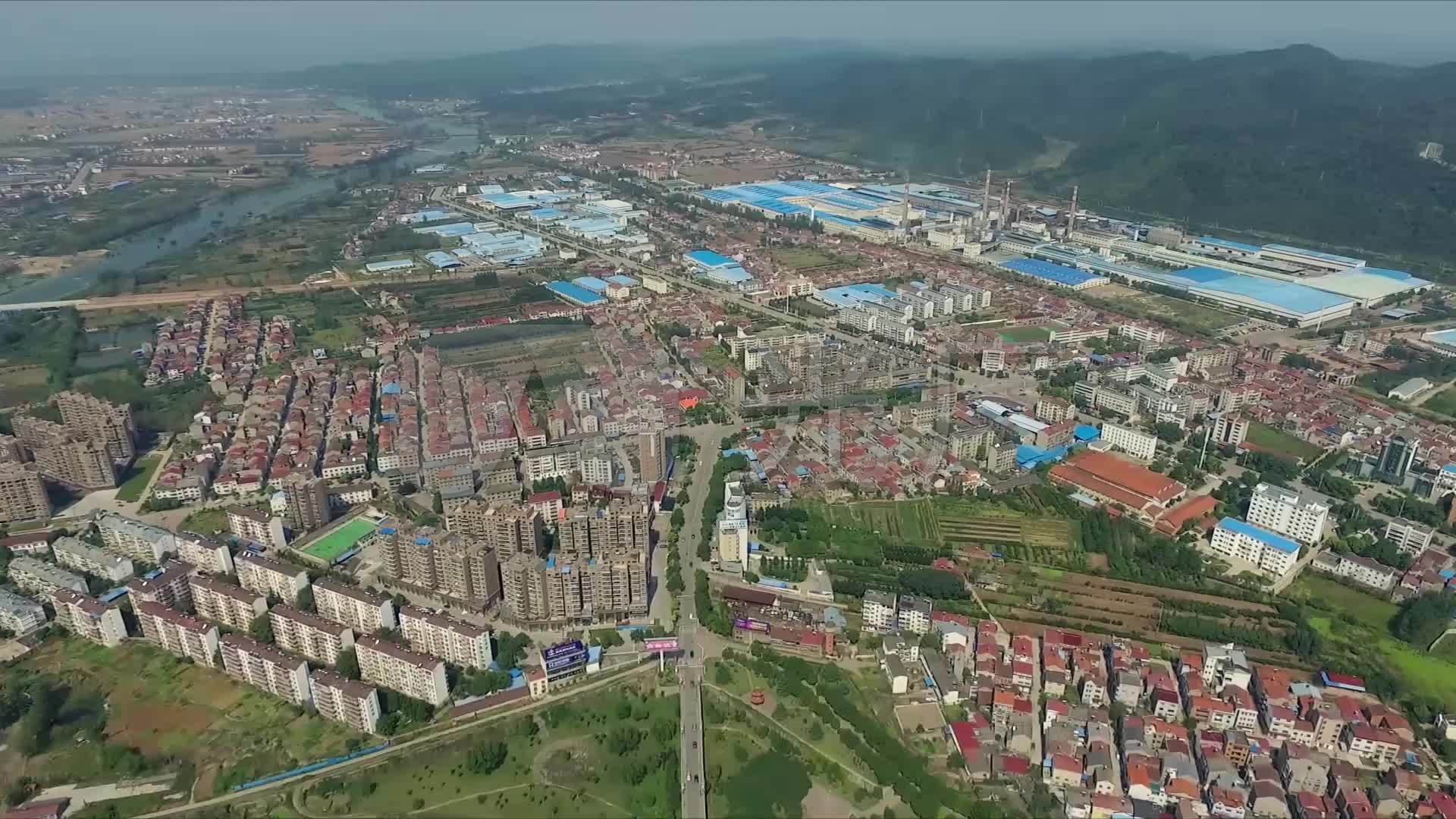 湖北宜昌当阳航拍_1920x1080_高清视频素材下载(编号