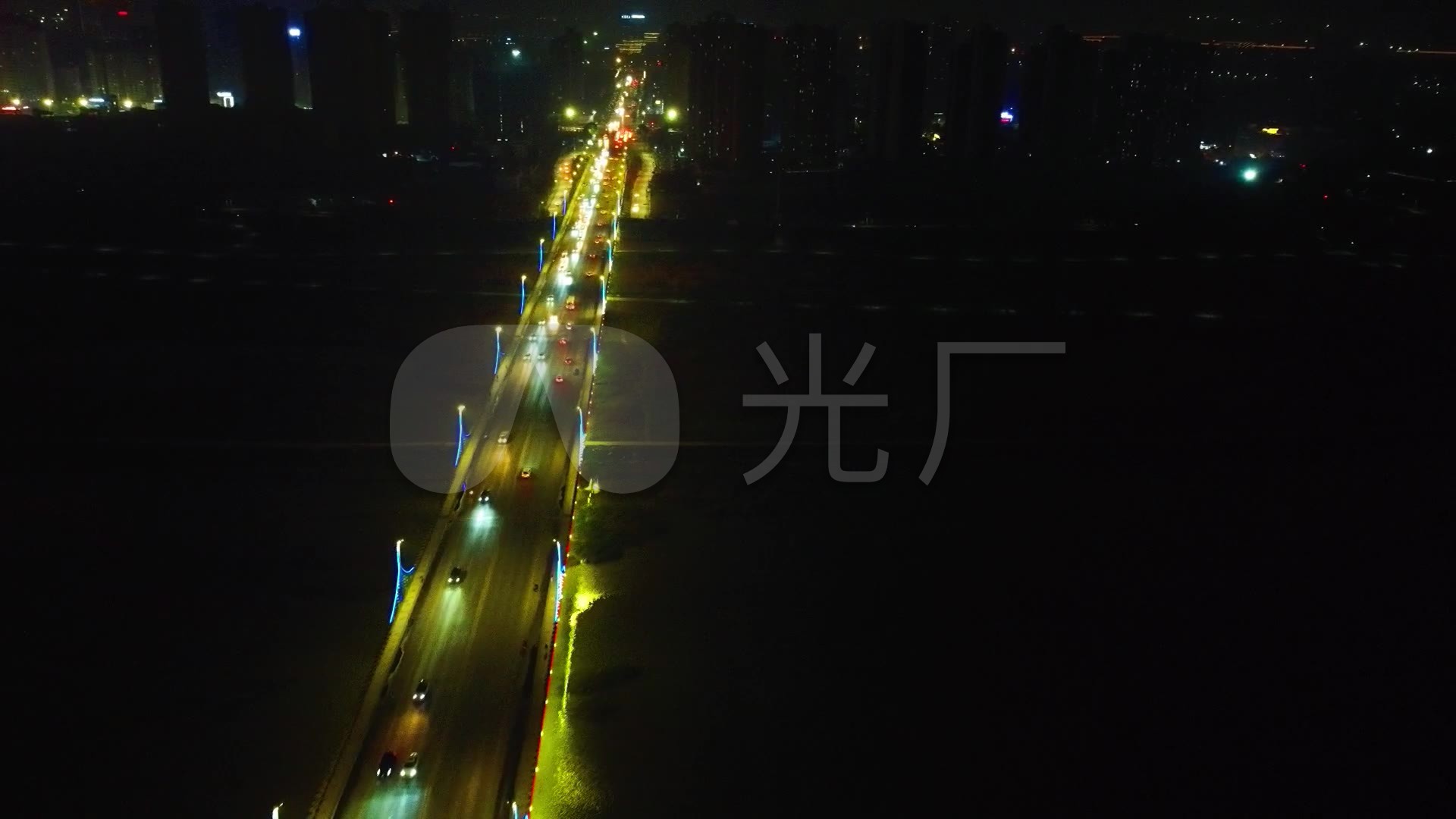 航拍中国 视点咸阳 咸阳三号桥 咸阳夜景