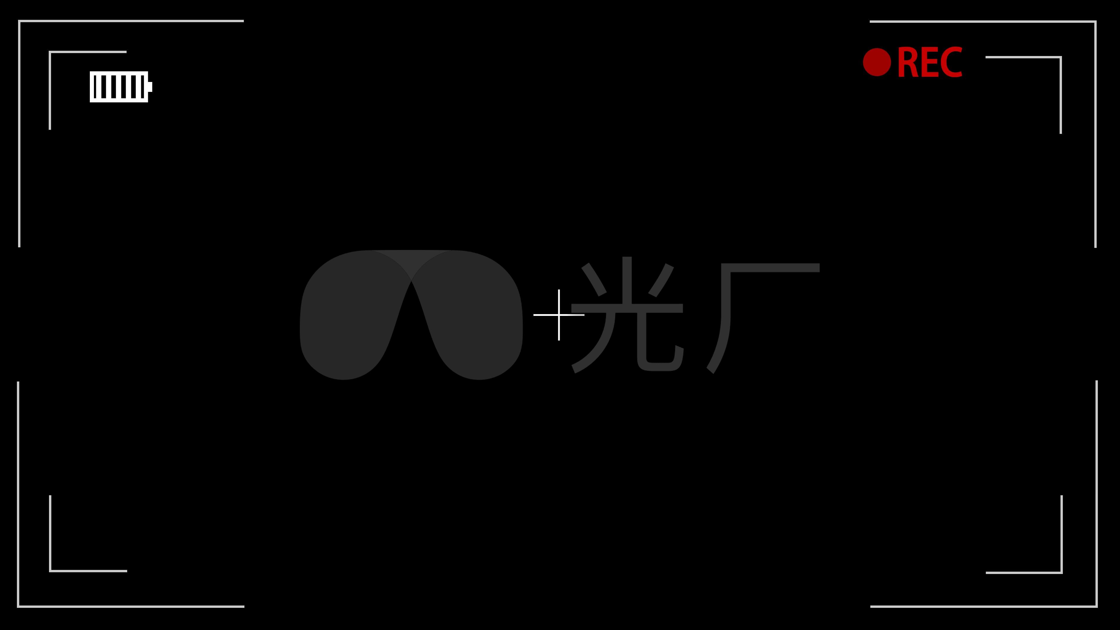视频素材 影视包装 边框字幕【原创】4k_vcr摄像机取景框来自视频