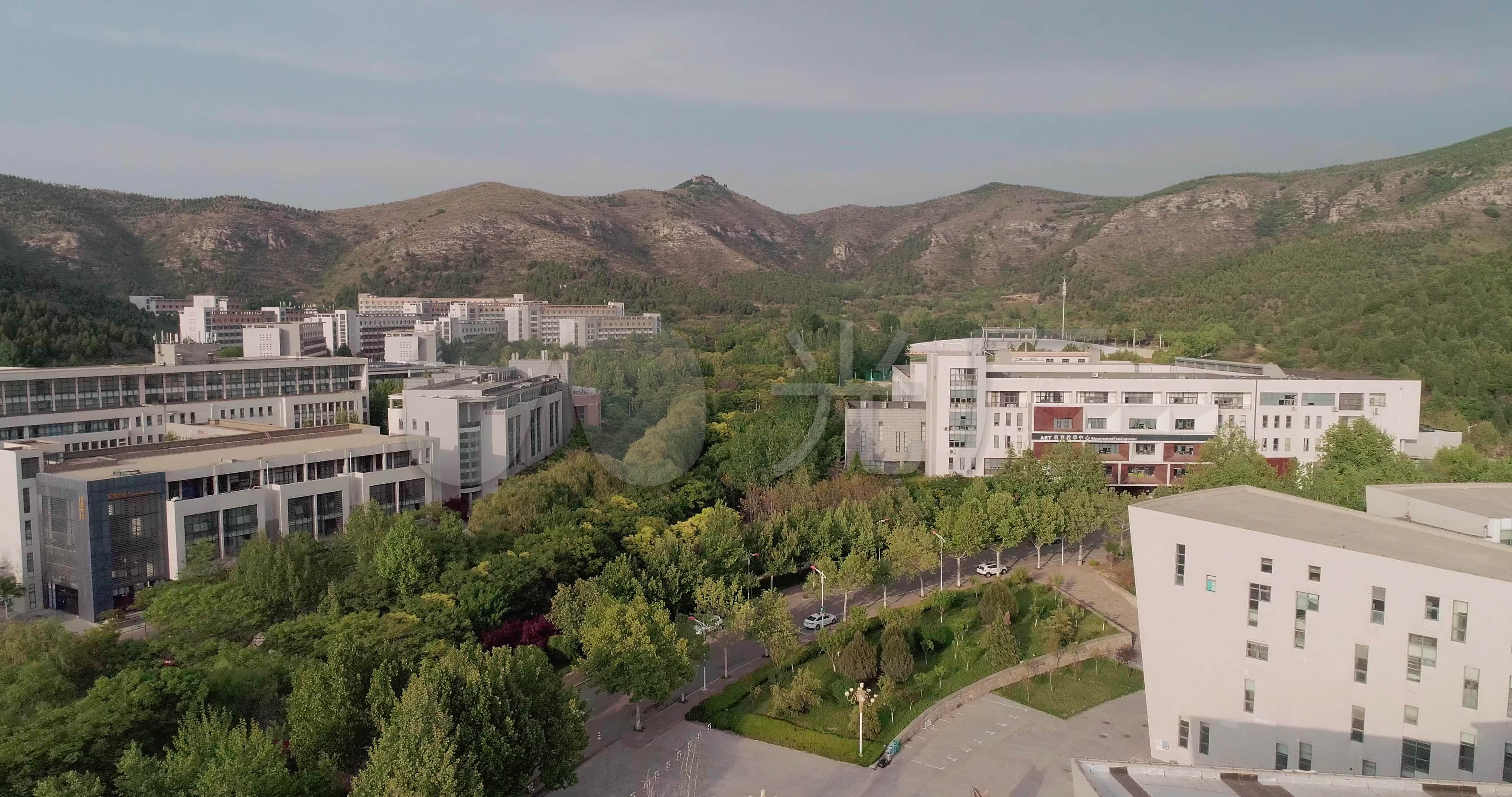 山东艺术学院校园航拍_4096x2160_高清视频素材下载(编号:5750074)