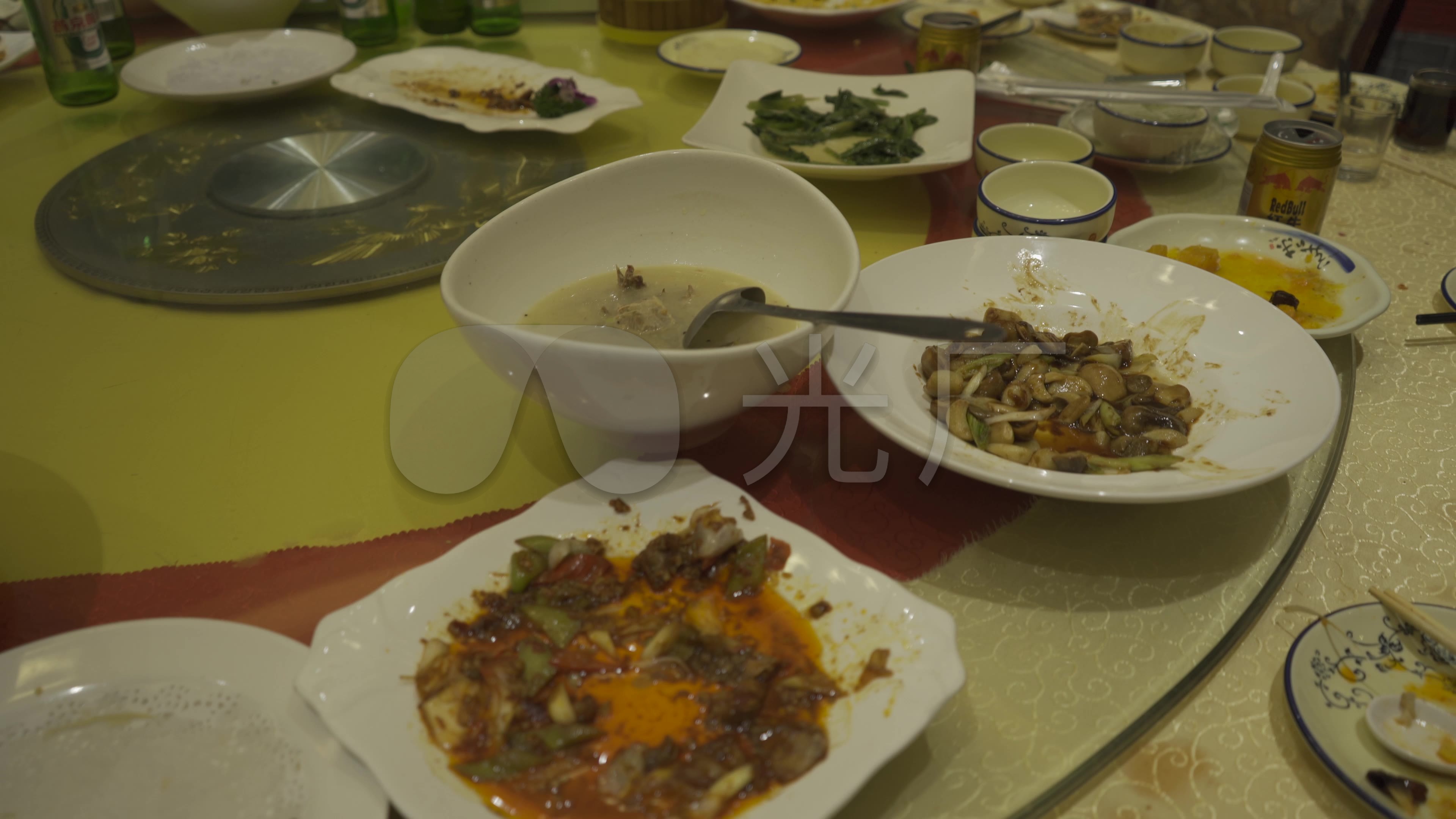 残羹剩饭铺张浪费丨4k丨原创视频_3840x2160_高清视频素材下载(编号