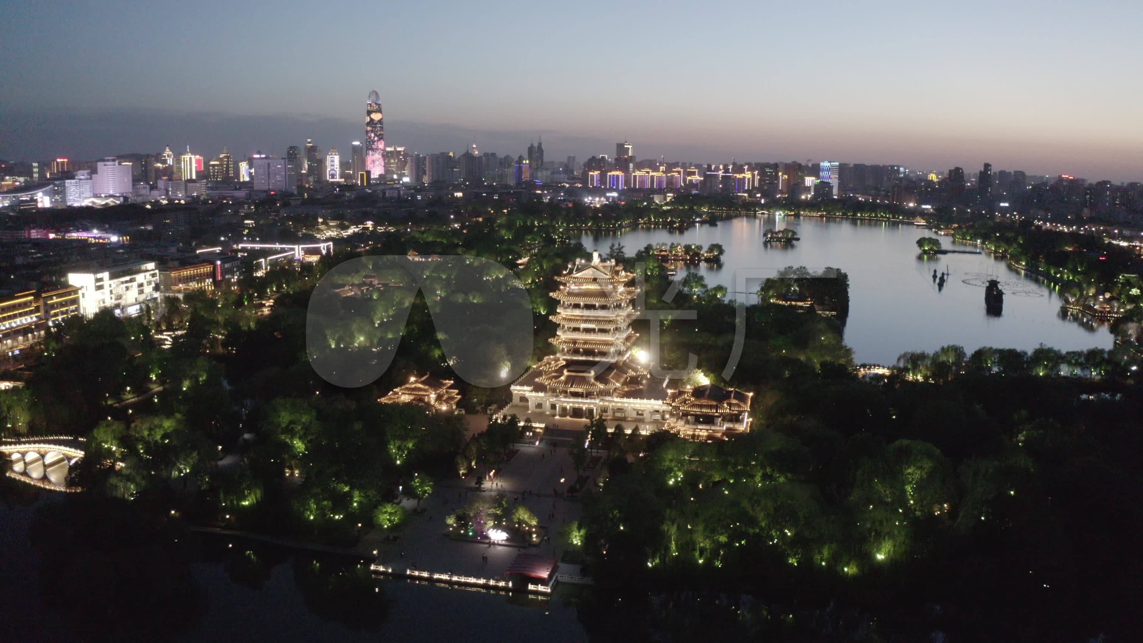 大明湖超然楼夜景