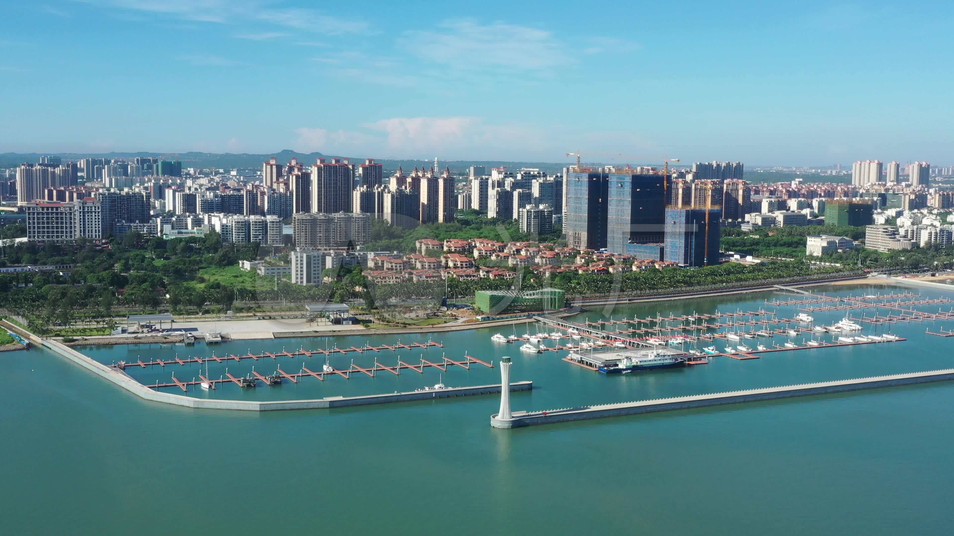4k海口游艇码头2_3840x2160_高清视频素材下载(编号:5752254)_实拍