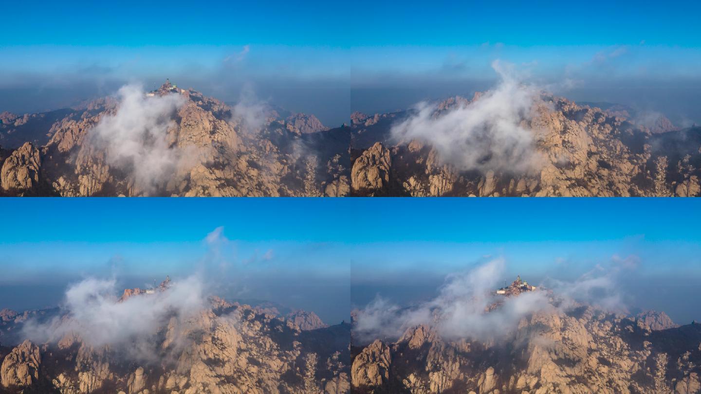 崂山巨峰游览区的云海风景
