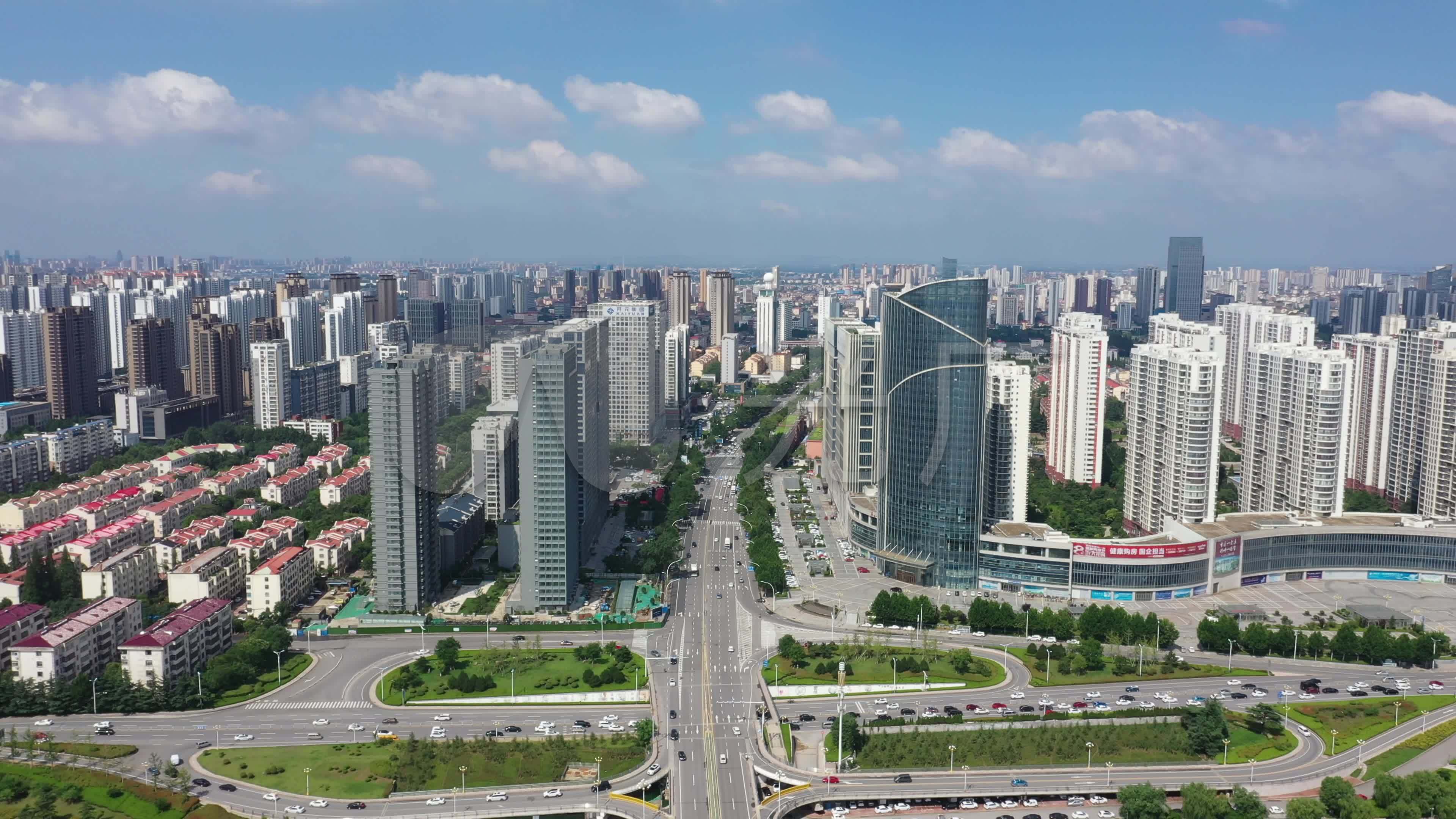 临沂城市临沂金一路_3840x2160_高清视频素材下载(编号:5755448)_实拍