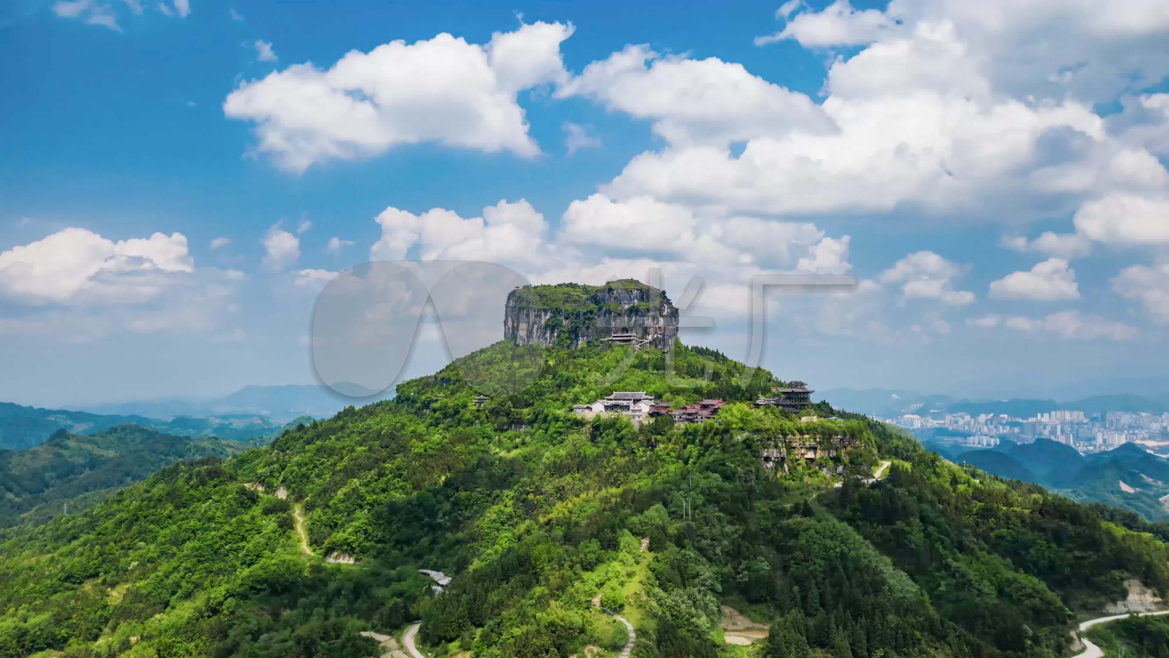 贵州黔东南凯里香炉山移动延时摄影