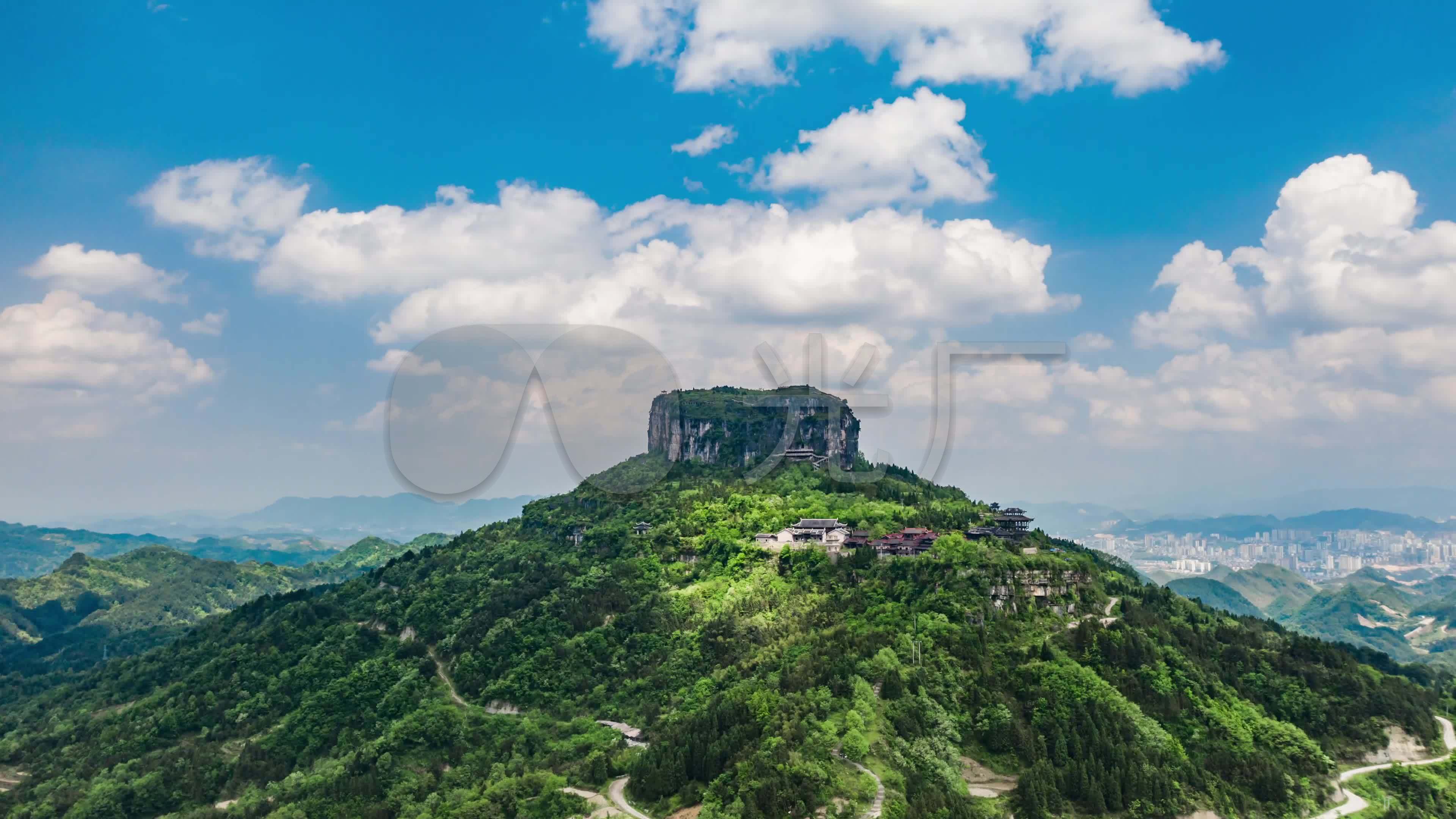 贵州黔东南凯里香炉山移动延时摄影_3840x2160_高清