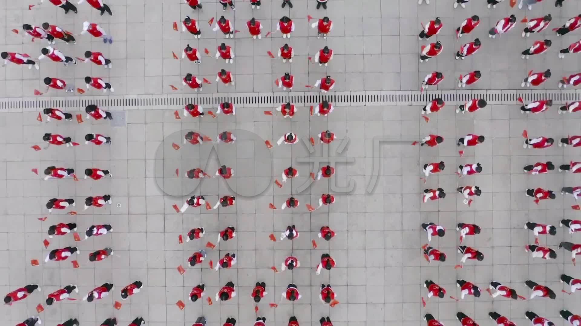 站队100数字队形.航拍100周年素材_1920x1080_高清(:)