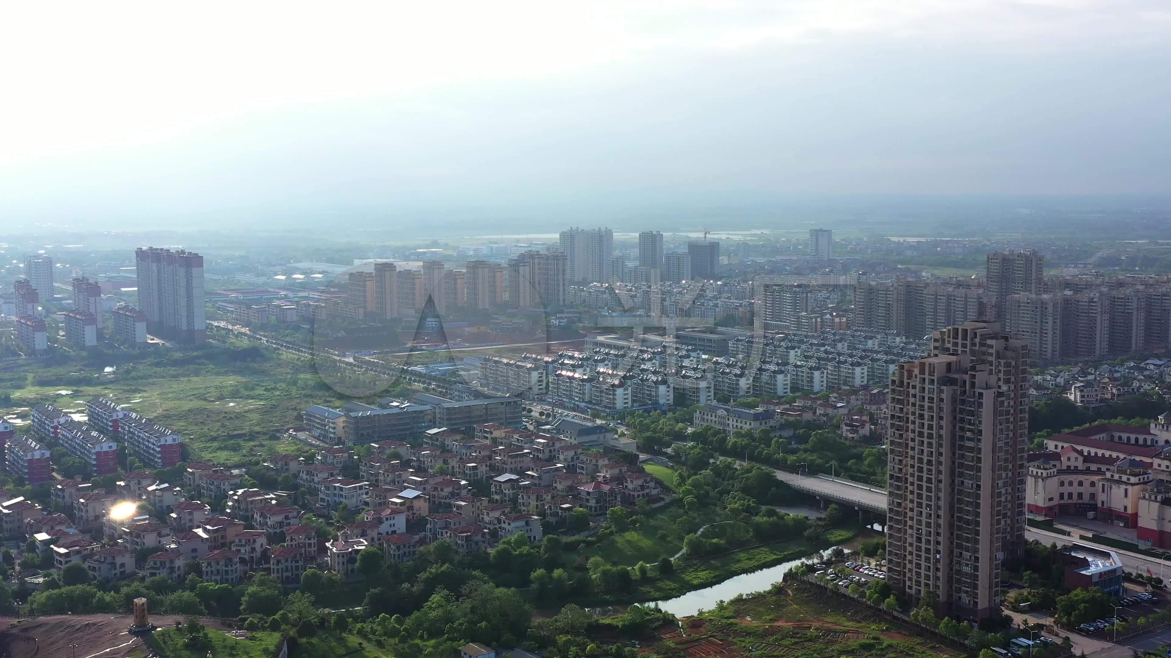 【4k】江西鹰潭城市大景_3840x2160_高清视频素材下载