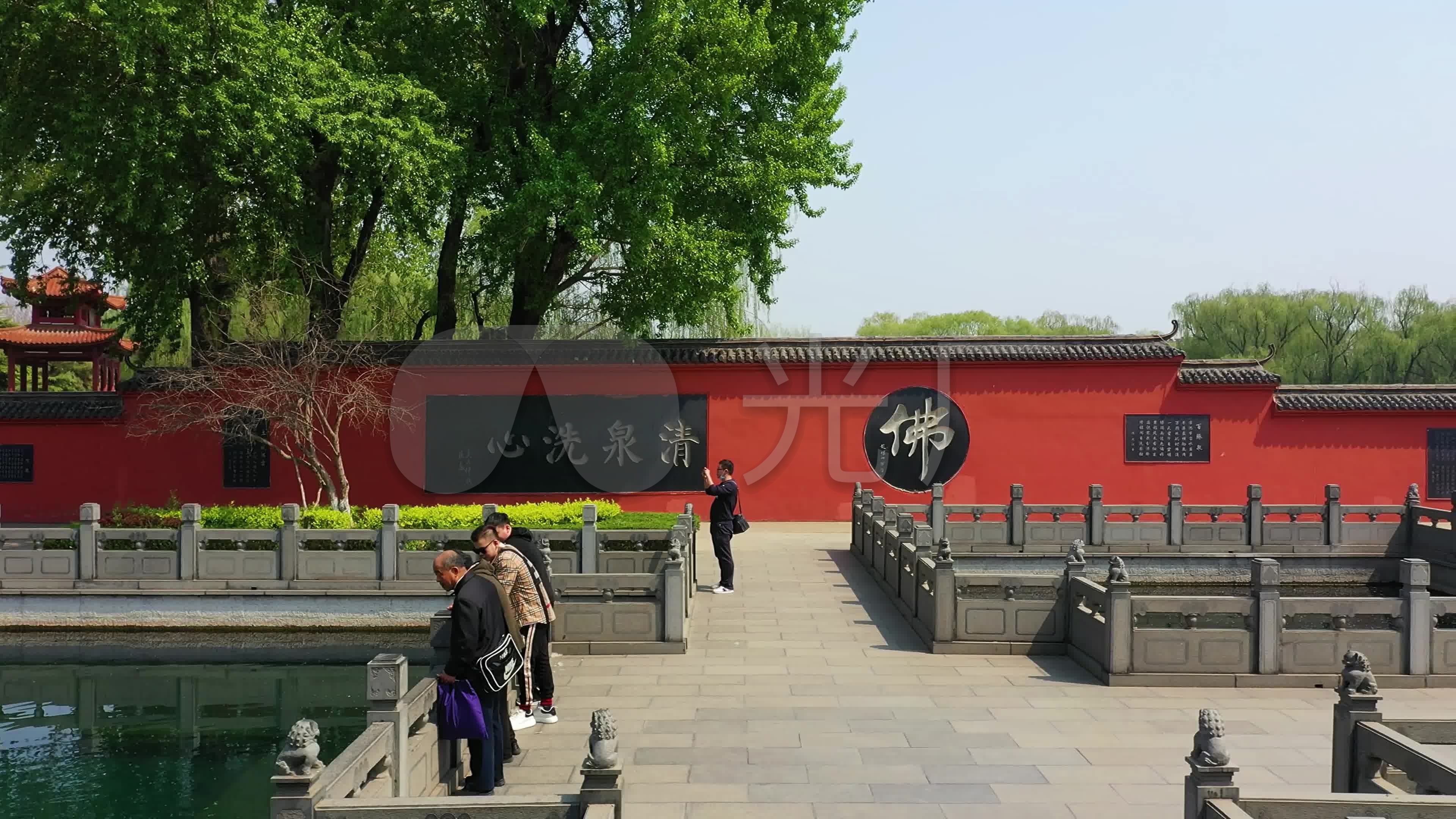 百脉泉龙泉寺墨泉_3840x2160_高清视频素材下载(编号