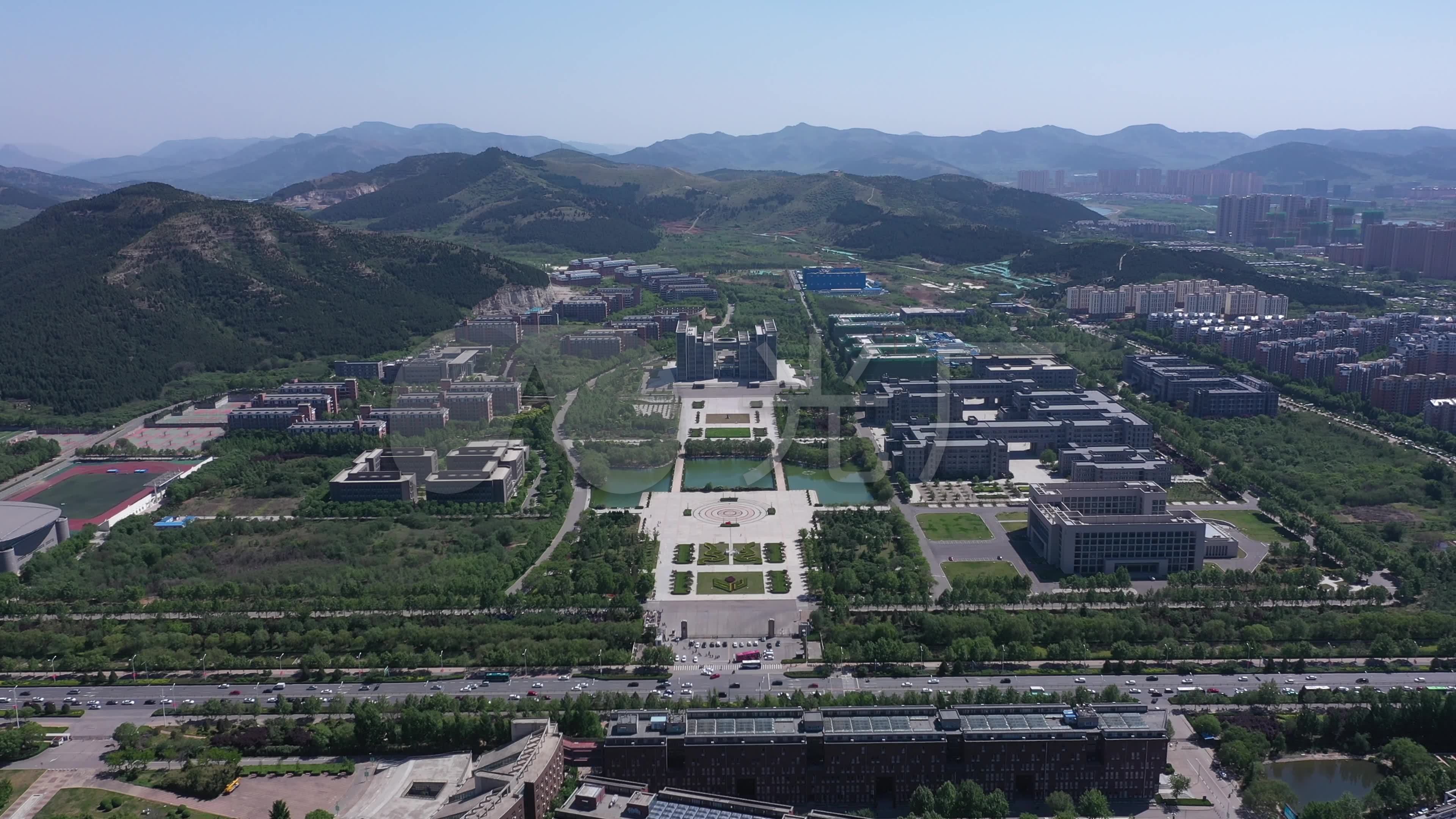 山东师范大学长清湖校区_3840x2160_高清视频素材下载