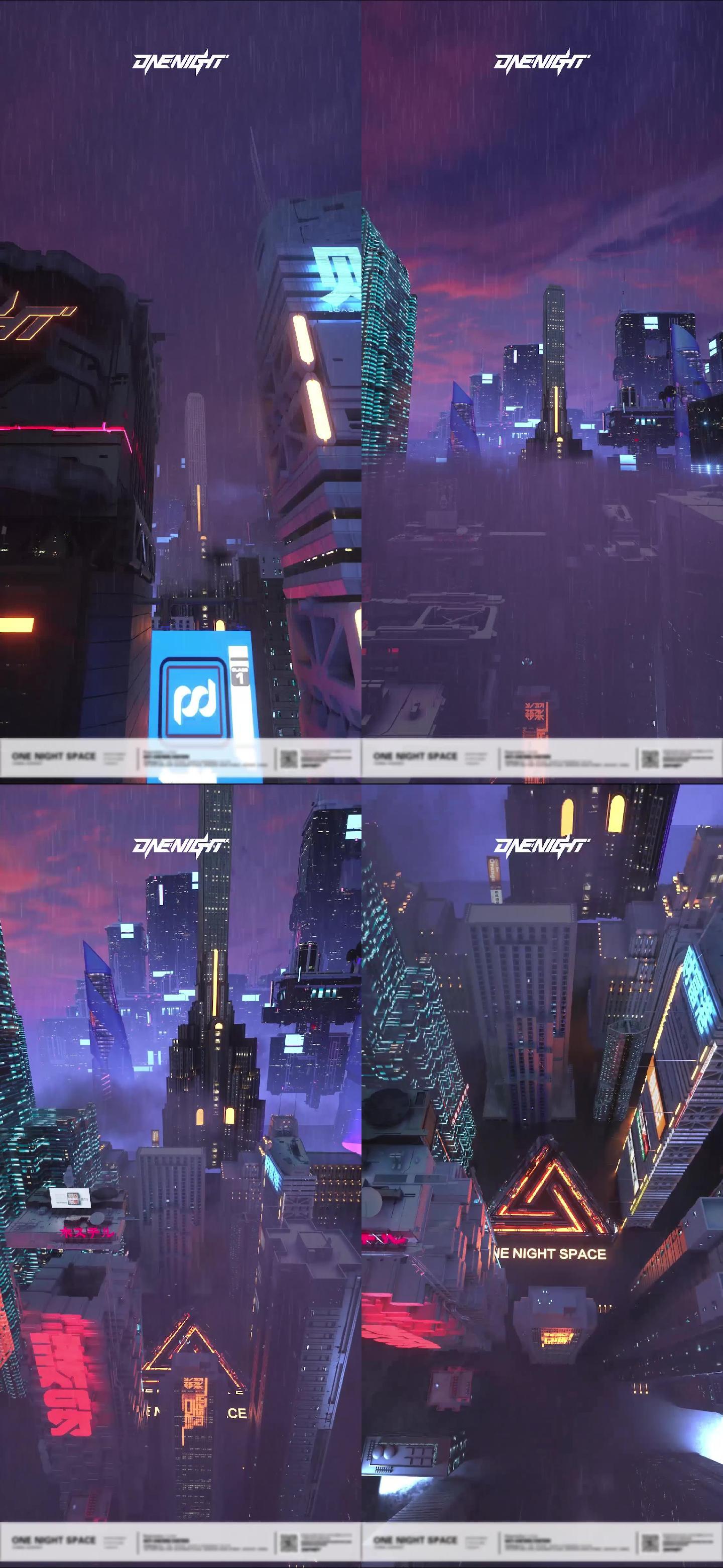 楼宇穿梭C4D动态海报