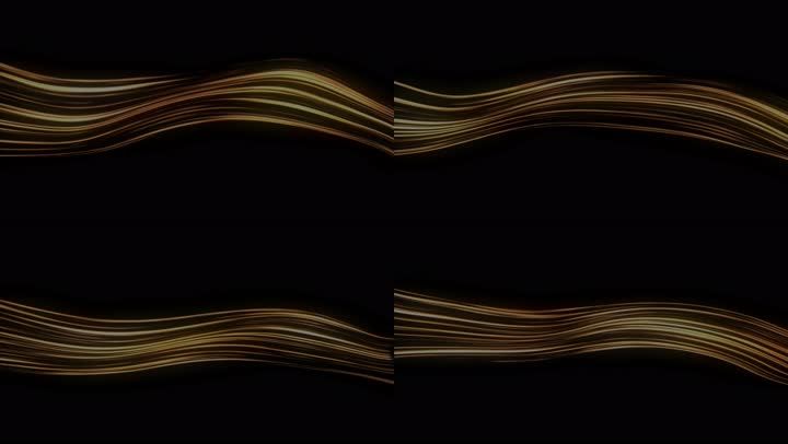3840x2160 高清4k 金色流光素材