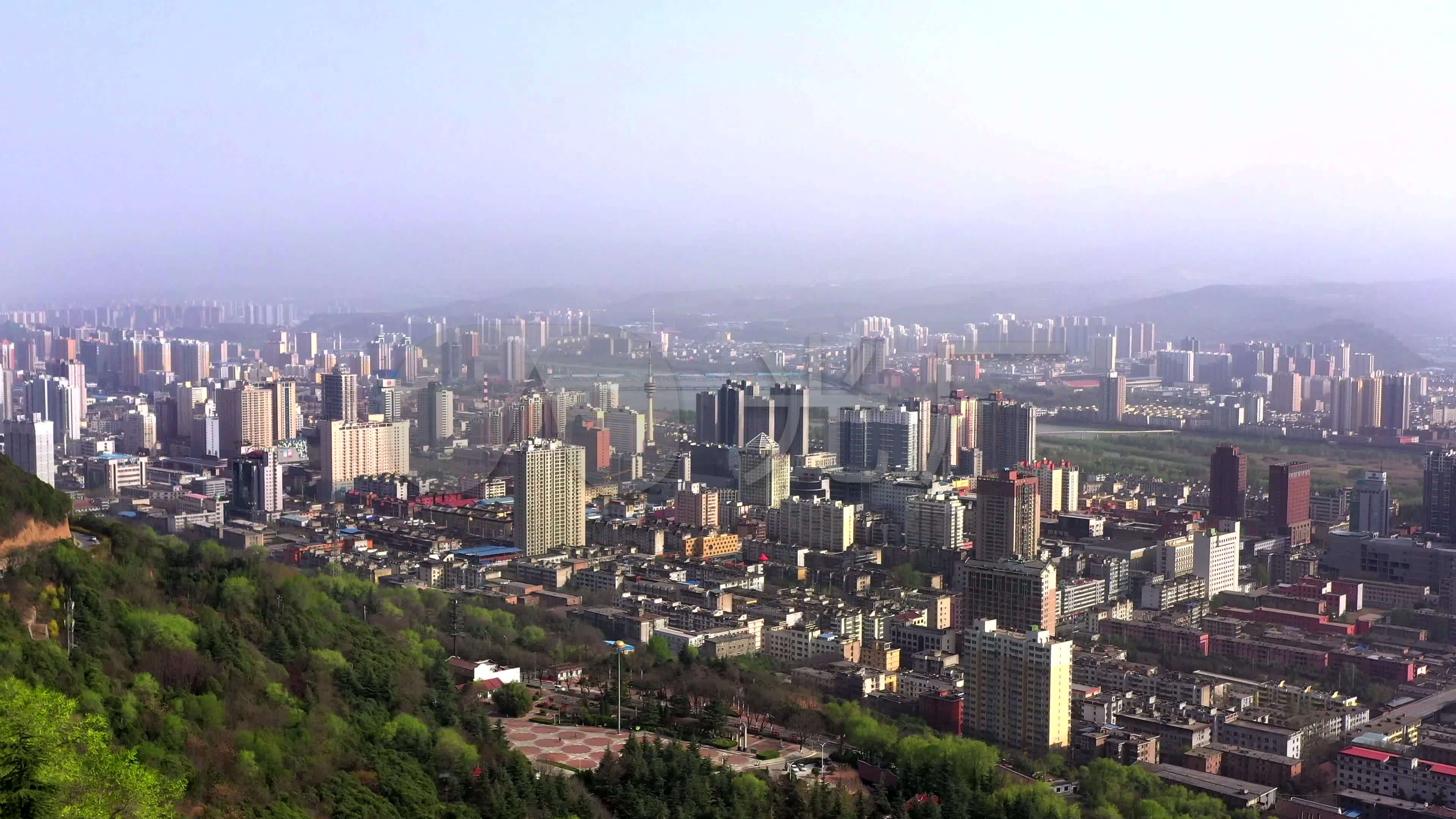 【4k】宝鸡市大景航拍_3840x2160_高清视频素材下载(编号:5765876)