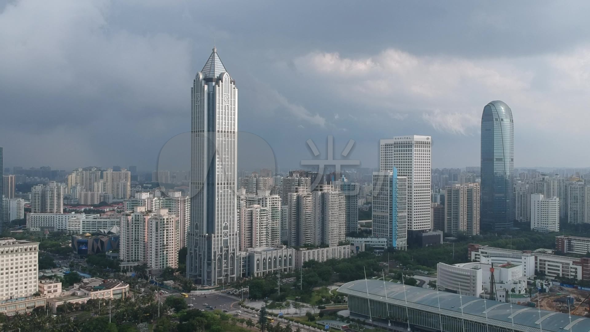 海口置地东方广场航拍滨海大道