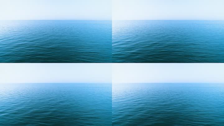 平静的海面海洋海水干净清澈海面大海一望无际的大海美丽风景鸟瞰景观