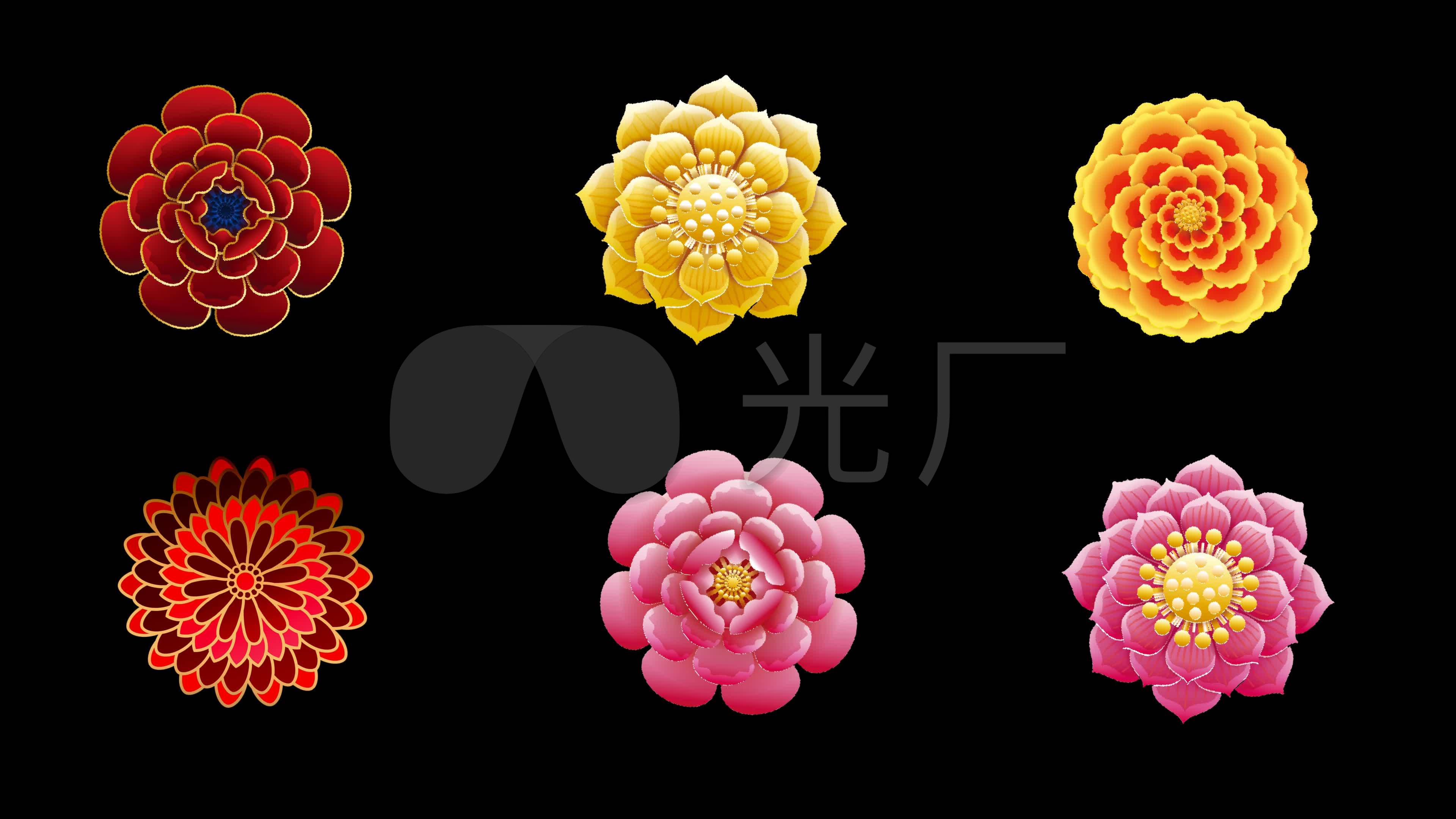 旋转的花朵_3840x2160_高清视频素材下载(编号:)_影视