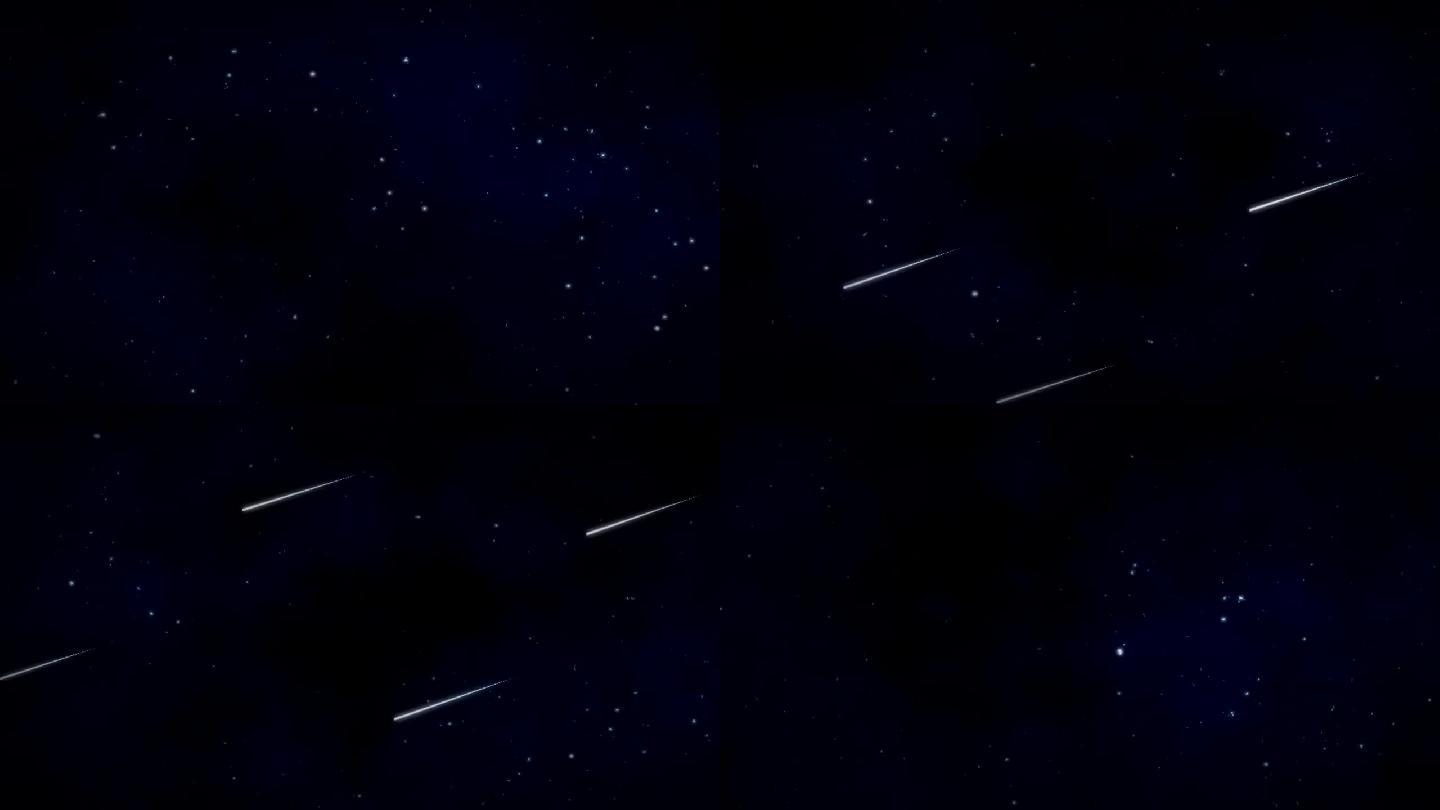 宇宙流星大气星空背景循环_1280x720_高清视频素材(:)