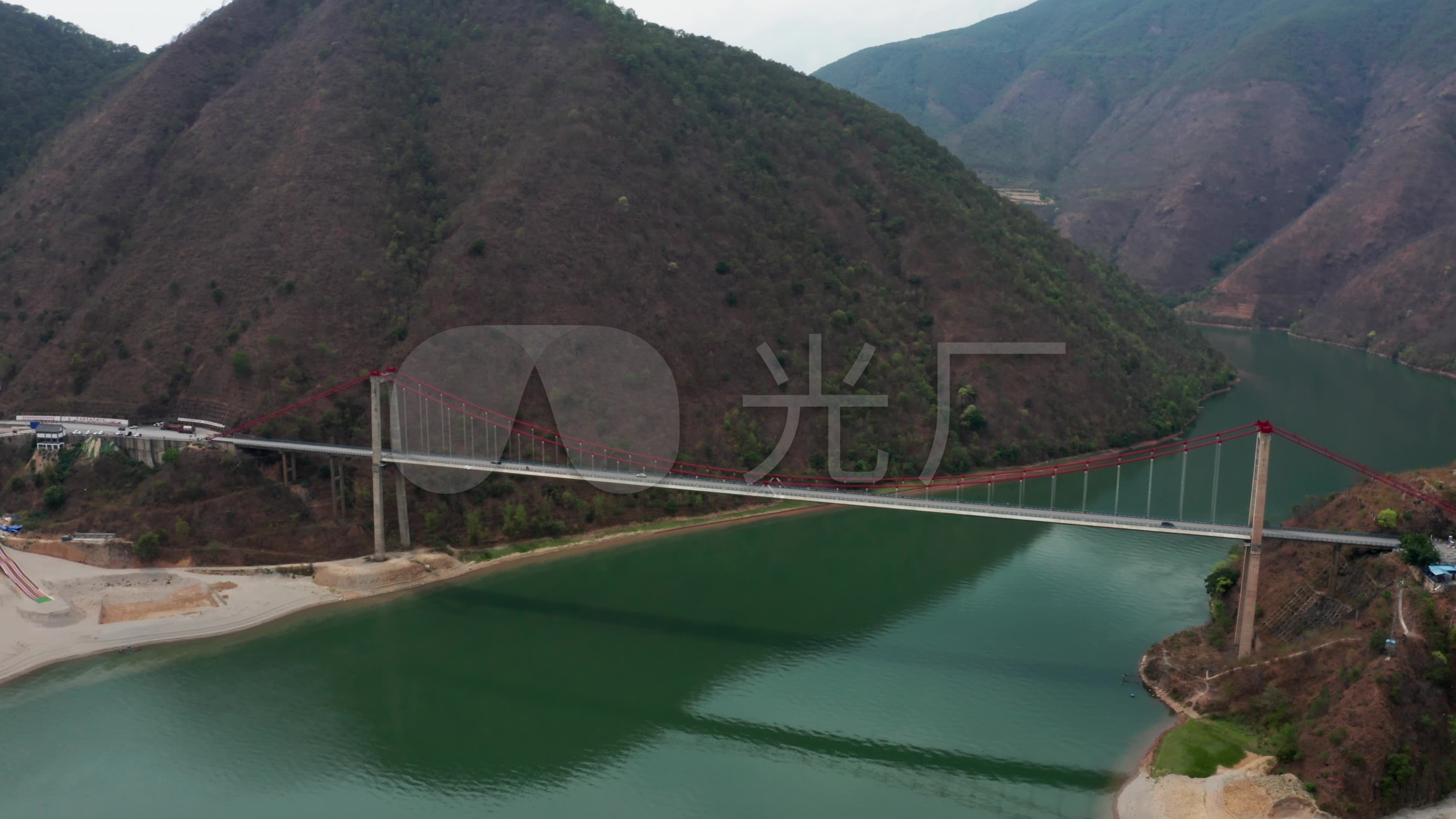 【4k】澜沧江大桥_3840x2160_高清视频素材下载(编号