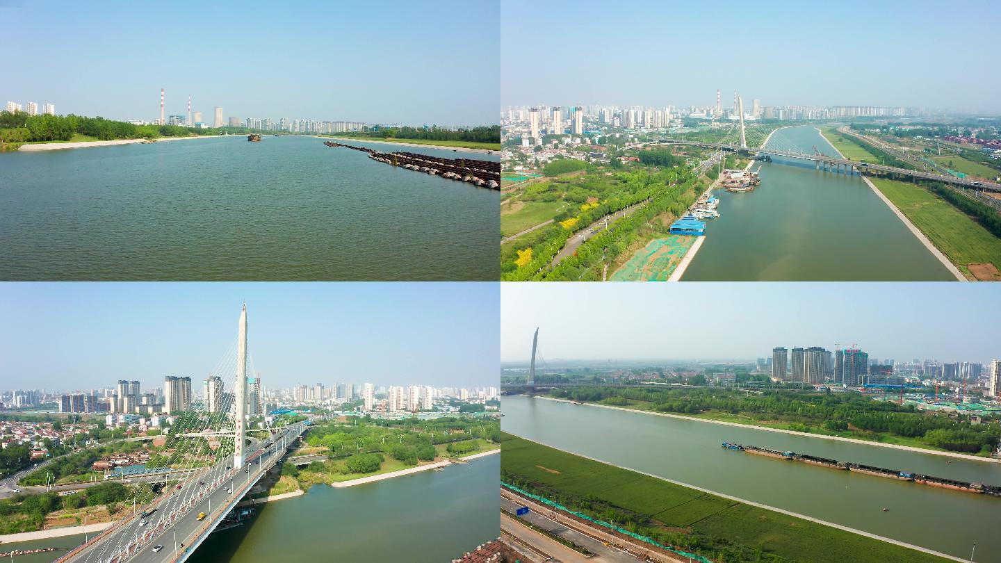 [有版权]4k航拍济宁京杭大运河