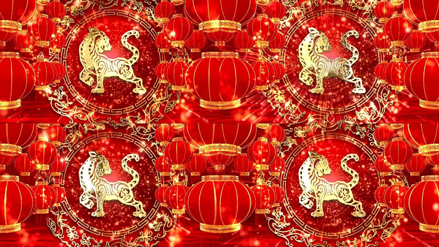 2022虎年春节背景1