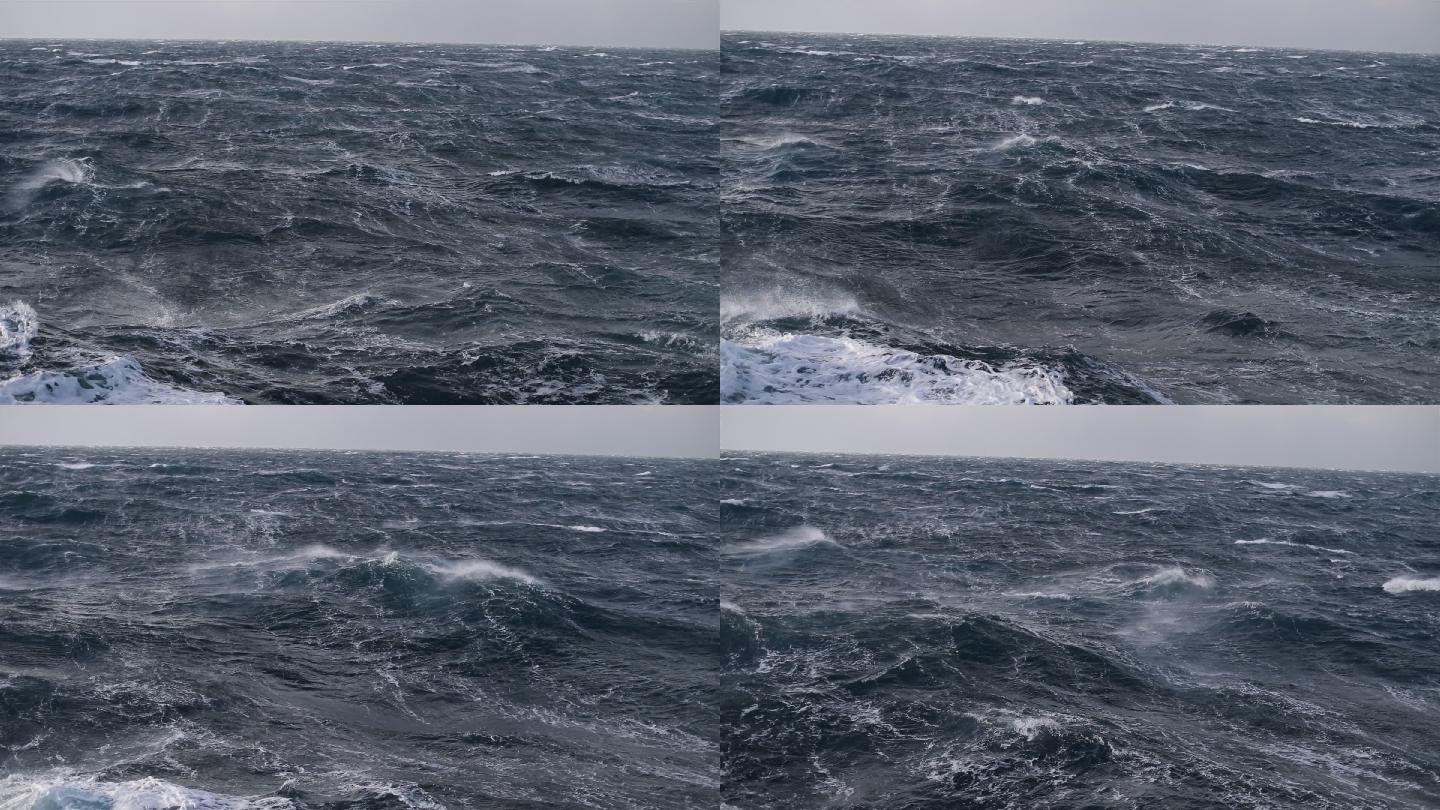 狂风暴雨的大海