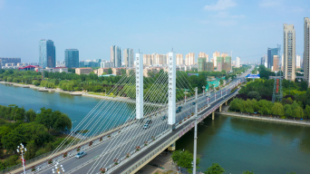 [有版权]4k航拍济宁凯赛大桥_3840x2160_高清视频素材下载(编号
