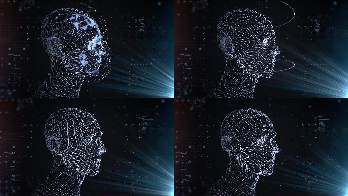 虚拟人脸识别粒子