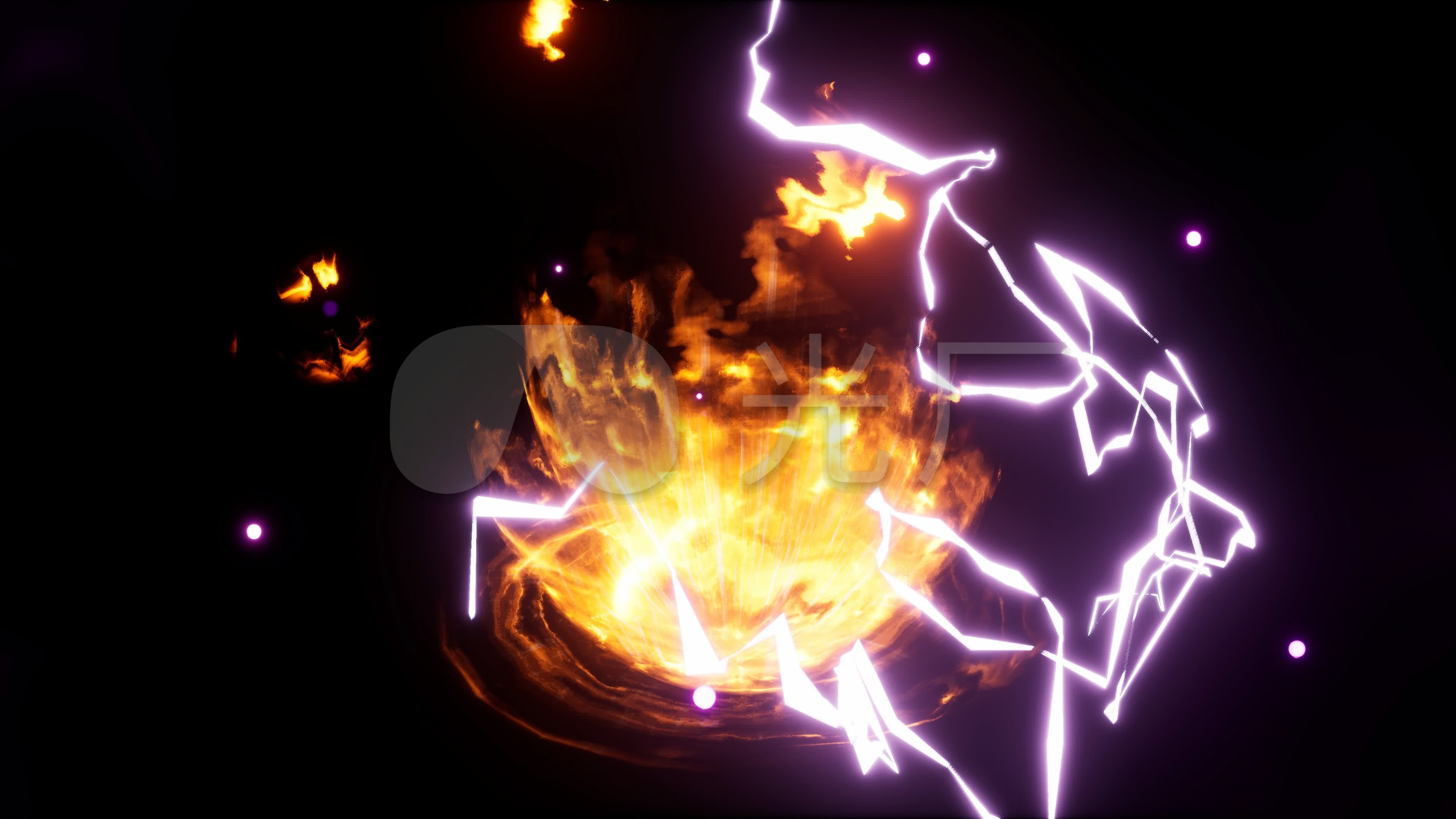 超级赛亚人爆气变身特效(带透明通道)_3840x2160_高清