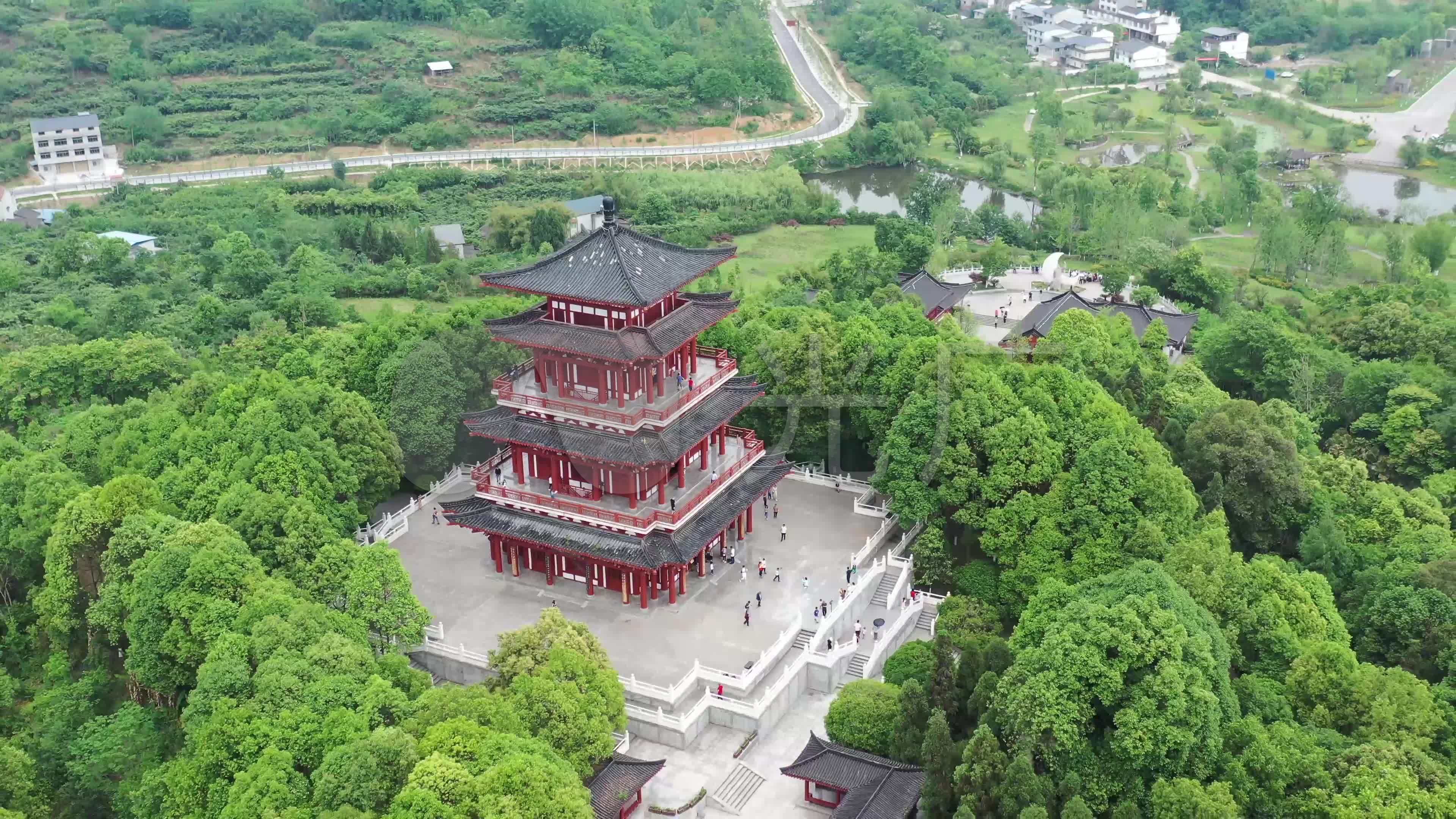 【4k】李白故里太白楼_3840x2160_高清视频素材下载(编号:5807763)