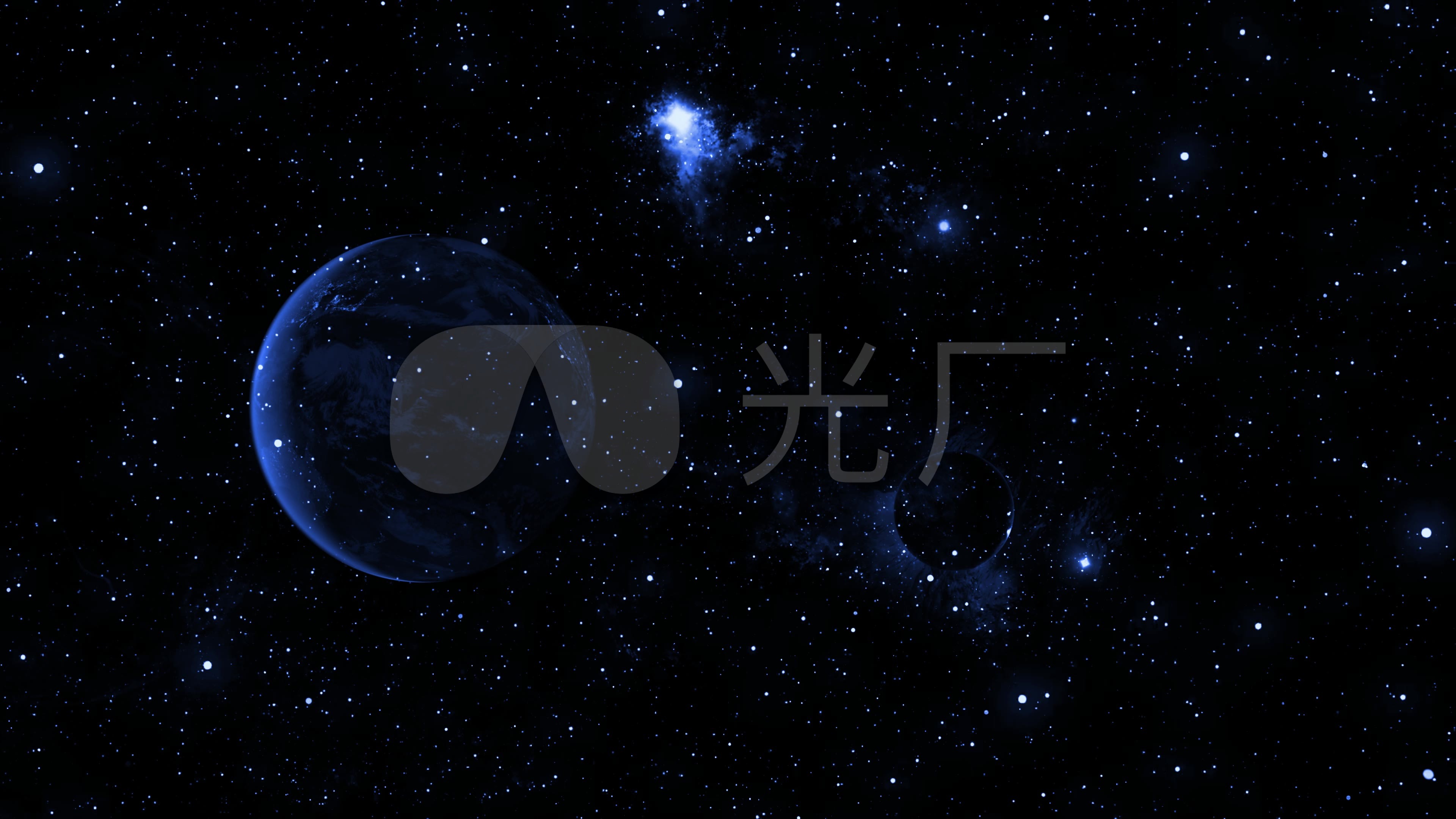 【4k星球】星球宇宙璀璨银河星际唯美片头_3840x2160_高清视频素材