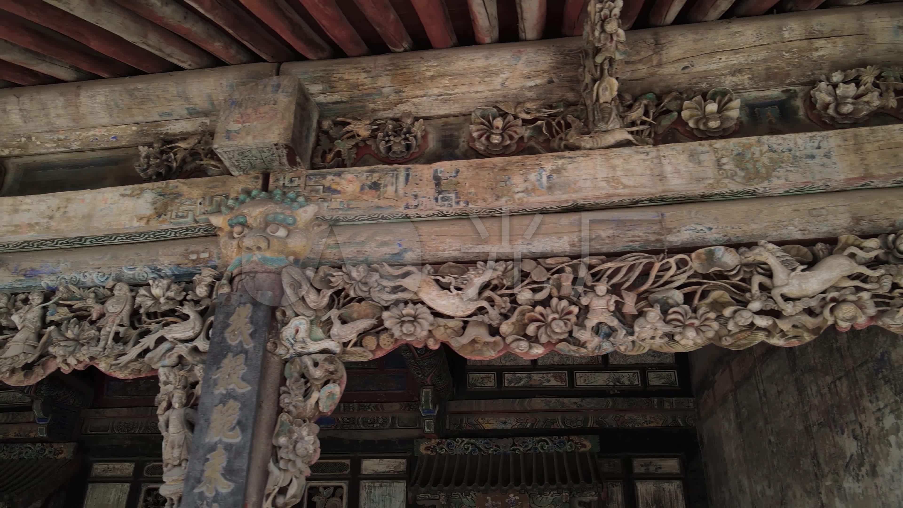 无人机航拍山西蒲县东岳庙景区_3840x2160_高清视频