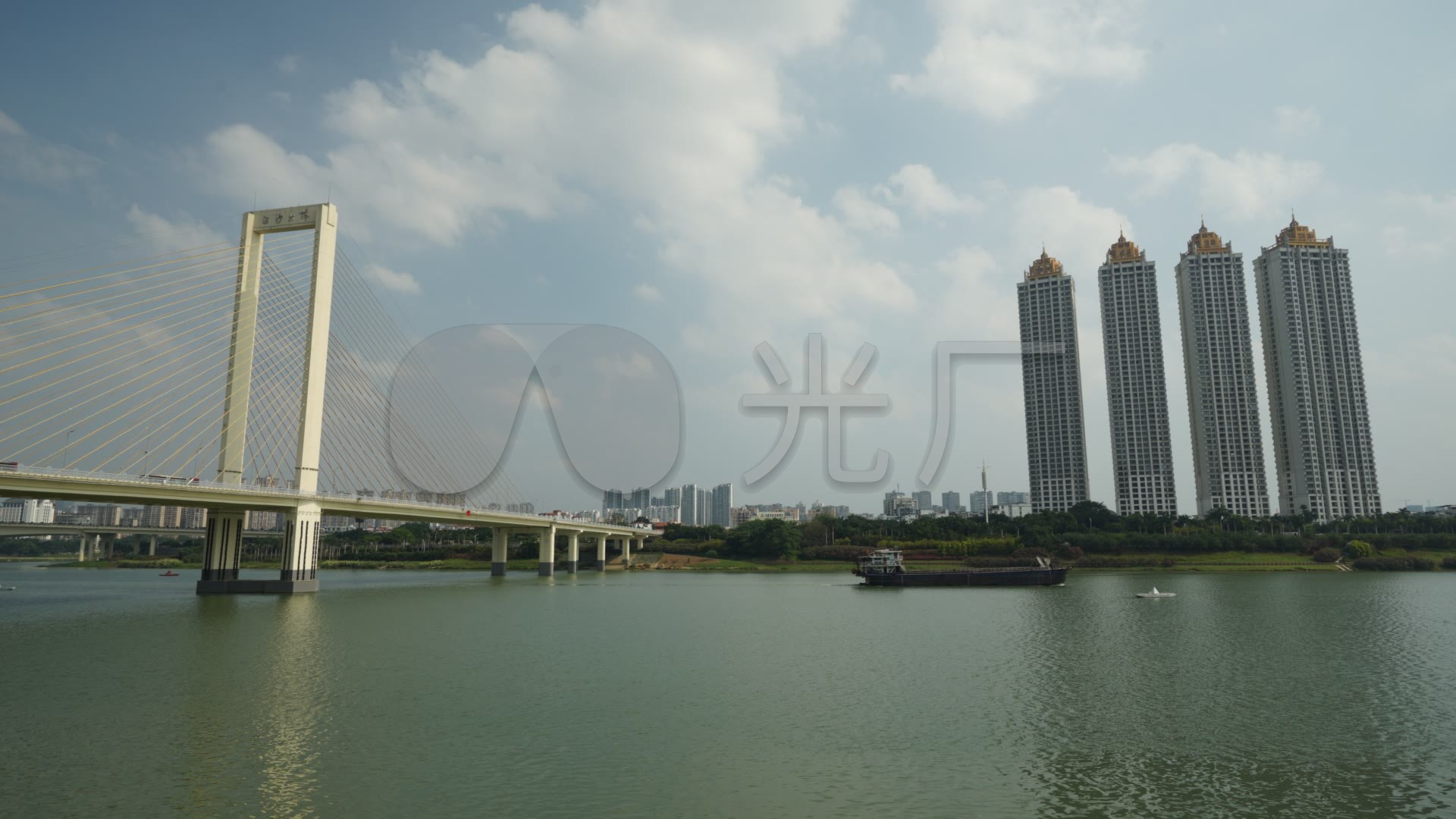 南宁白沙大桥延时摄影
