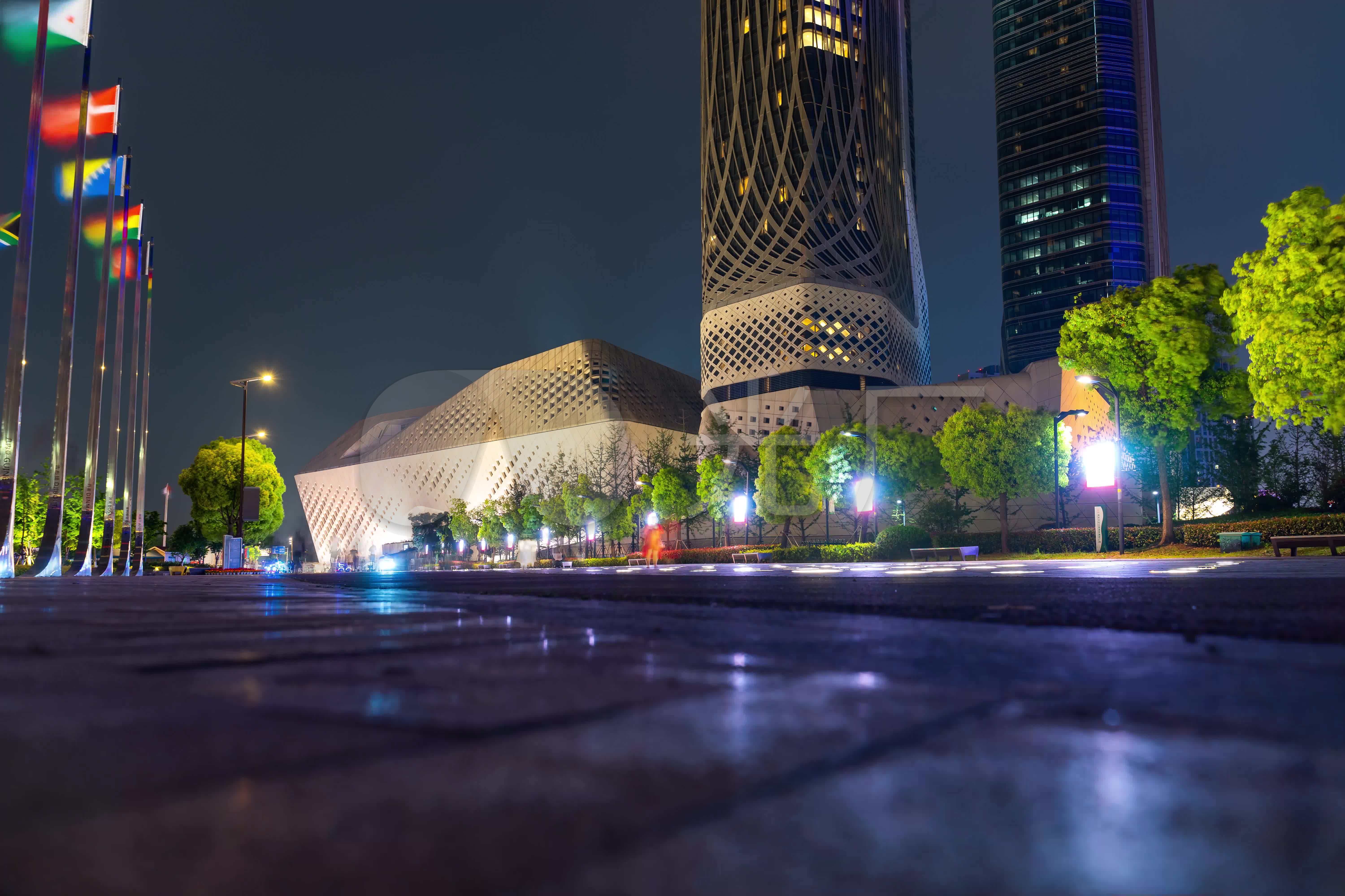 6k南京保利大剧院夜景延时_6000x4000_高清视频素材下载(编号:5834534