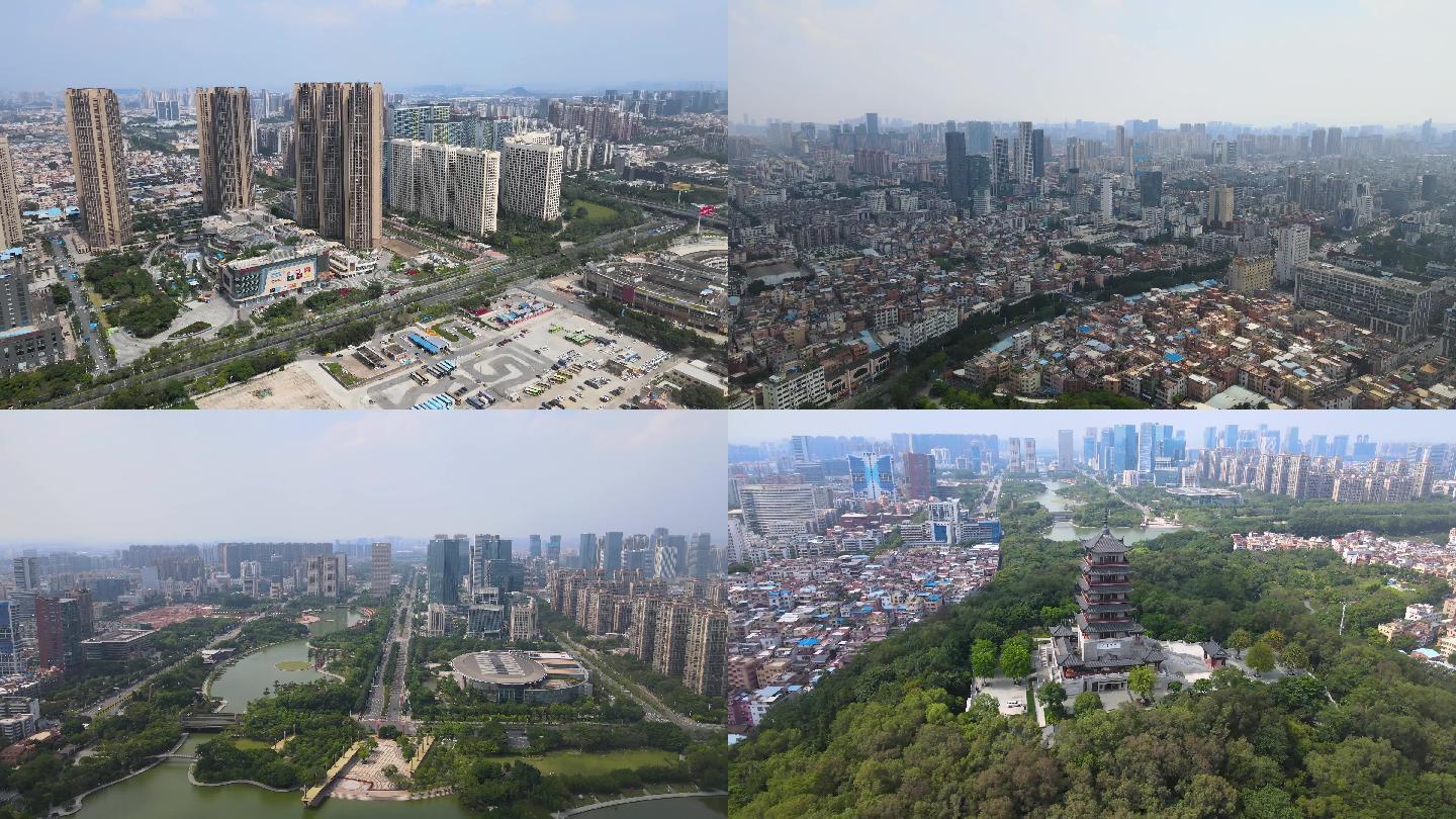 佛山市区南海航拍4k