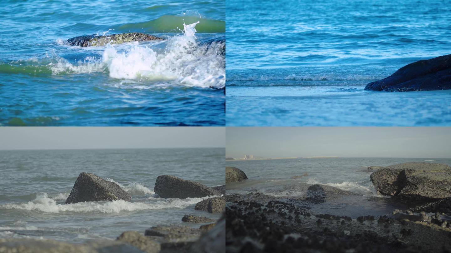 键盘左右键也可以翻页哟画质举报 大海海浪浪花海浪拍打岩石礁石海水