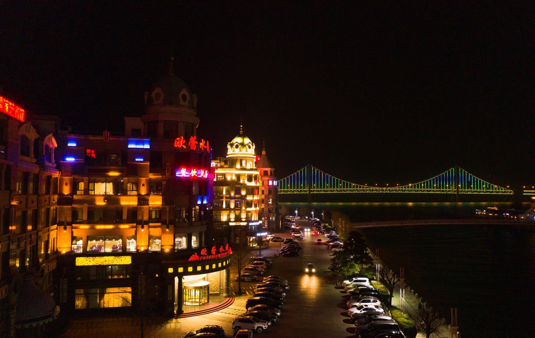 大连夜景航拍
