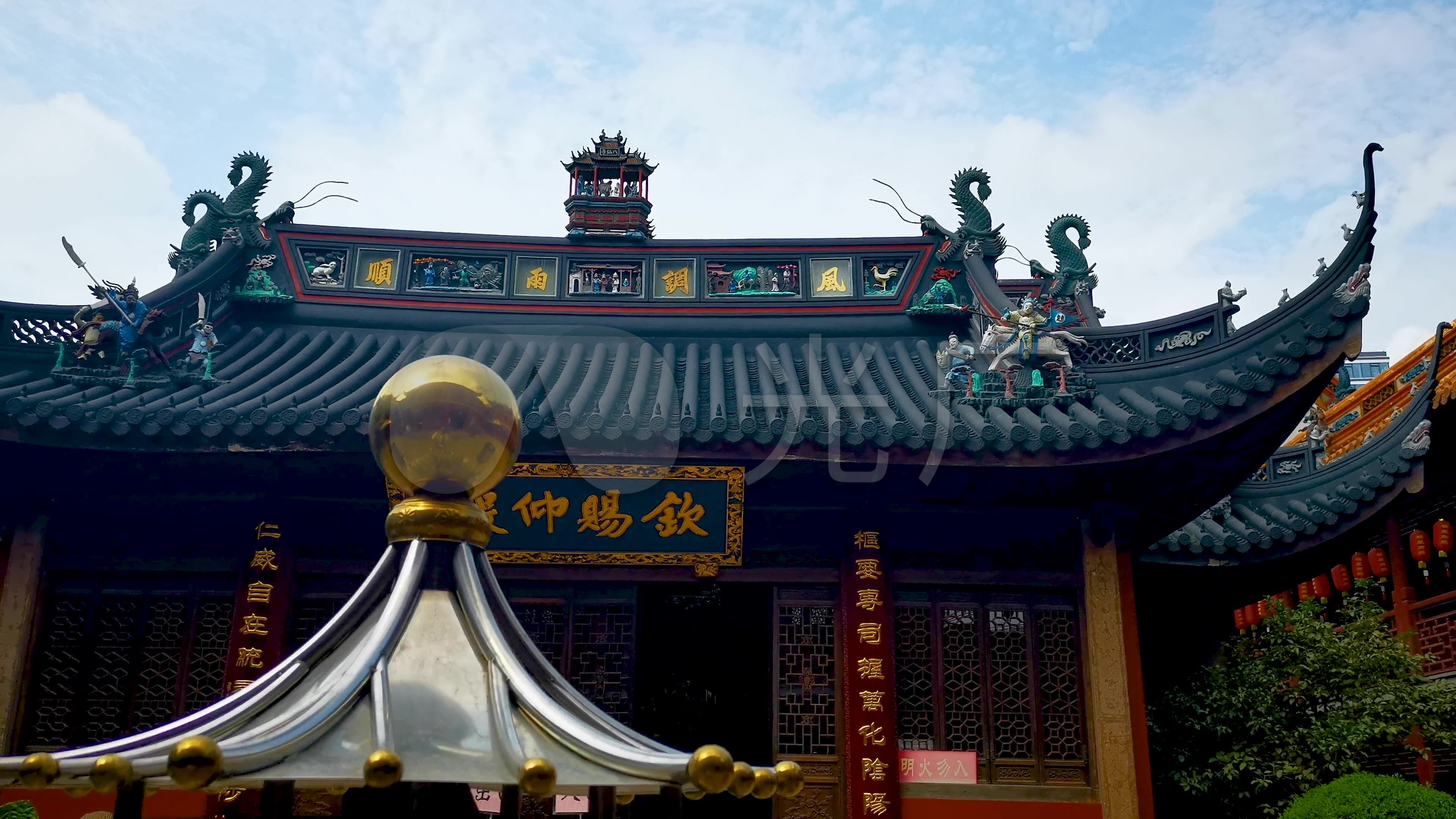 道观寺庙宗教4k视频素材_3840x2160_高清视频素材下载(编号:5837498)