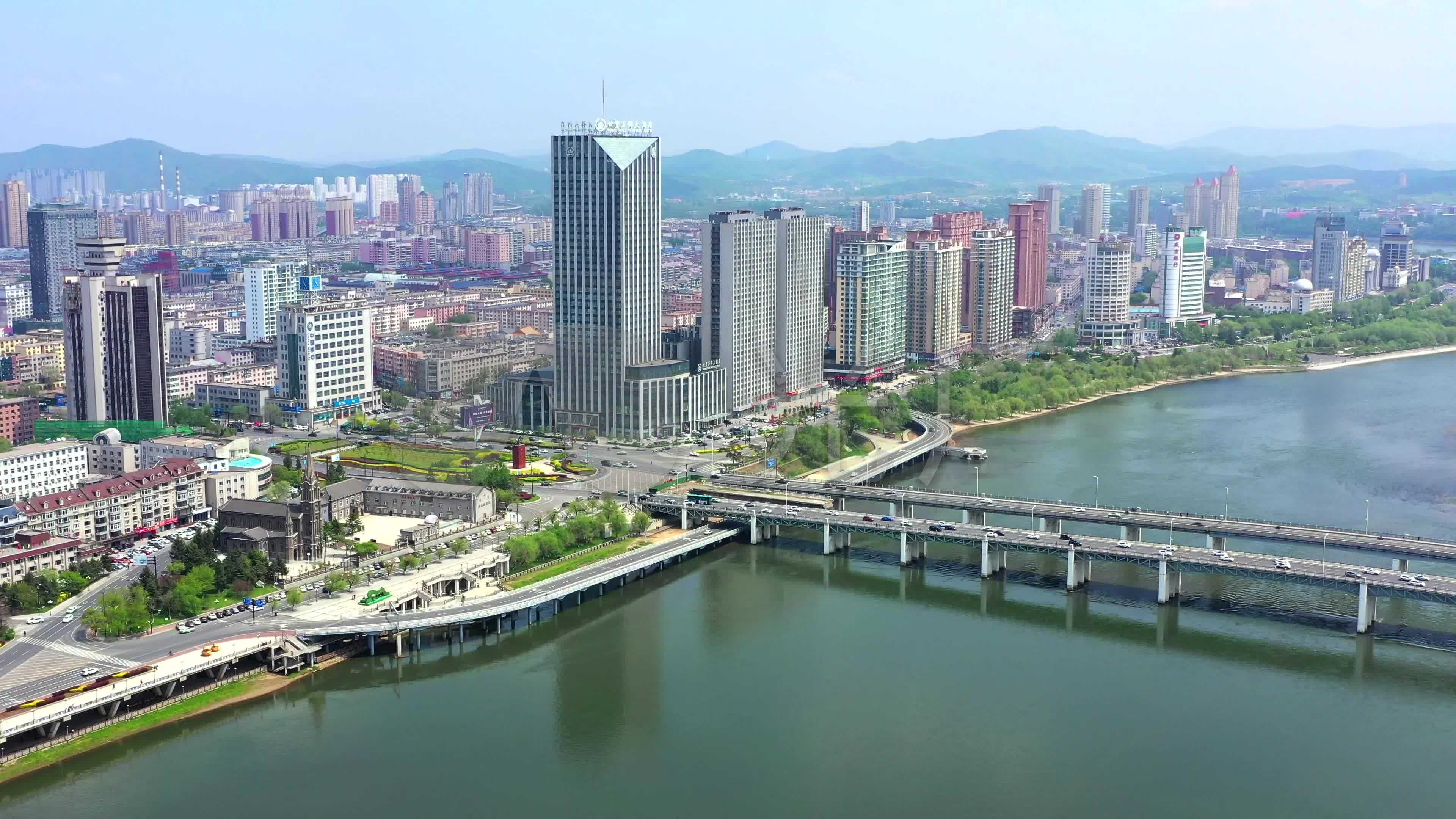 【4k】吉林市丰满区大景_3840x2160_高清视频素材下载(编号:5838663)