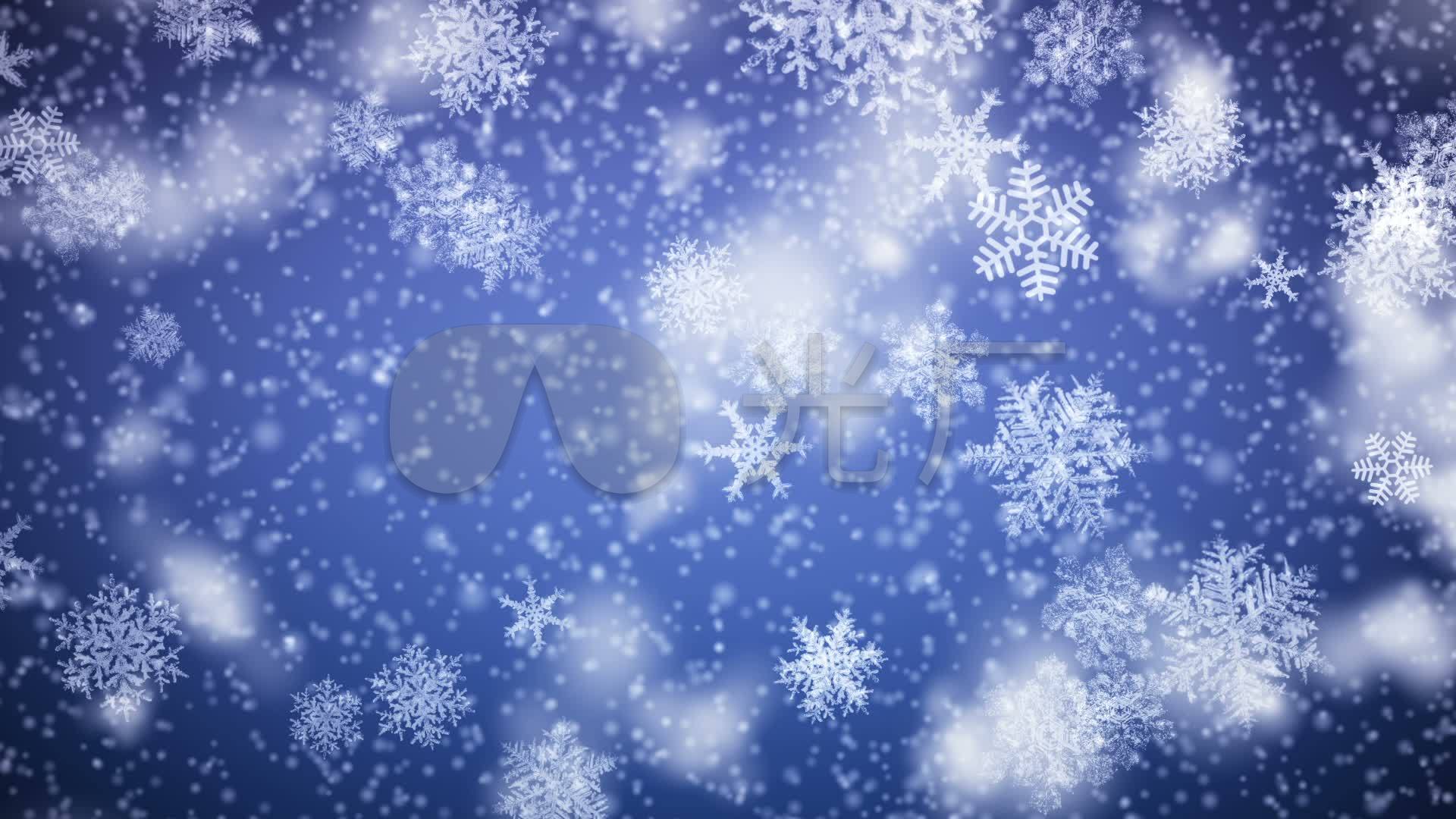 视频素材 舞台背景 抒情唯美 雪花飘落 来自视频原始文件或预览原始