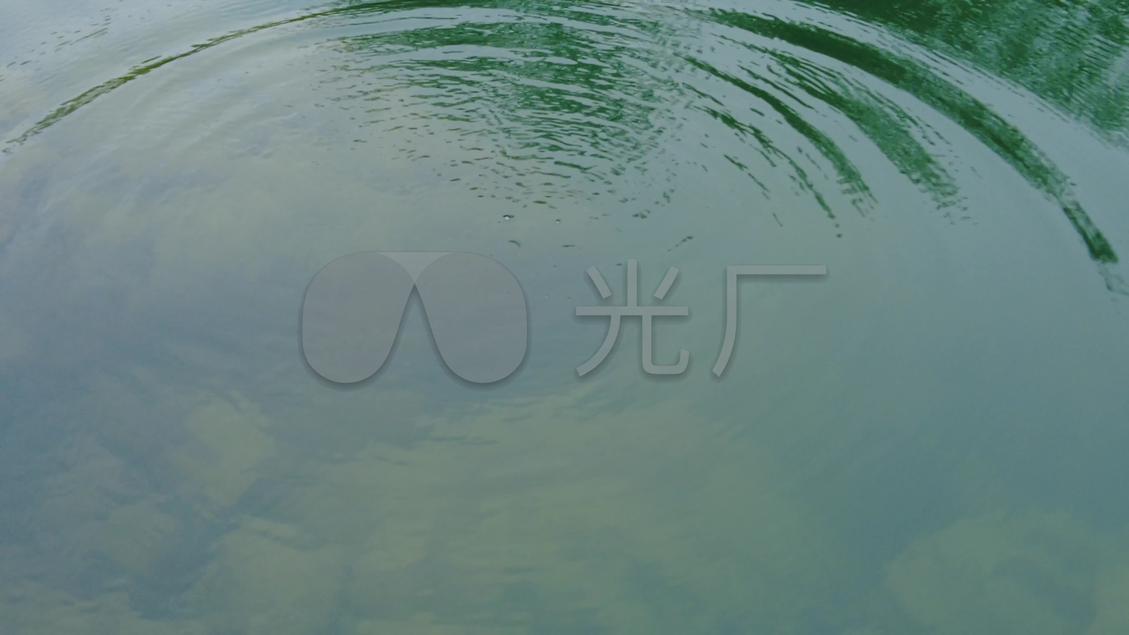 清澈水面涟漪波浪_3840x2160_高清视频素材下载(编号:5844684)_实拍