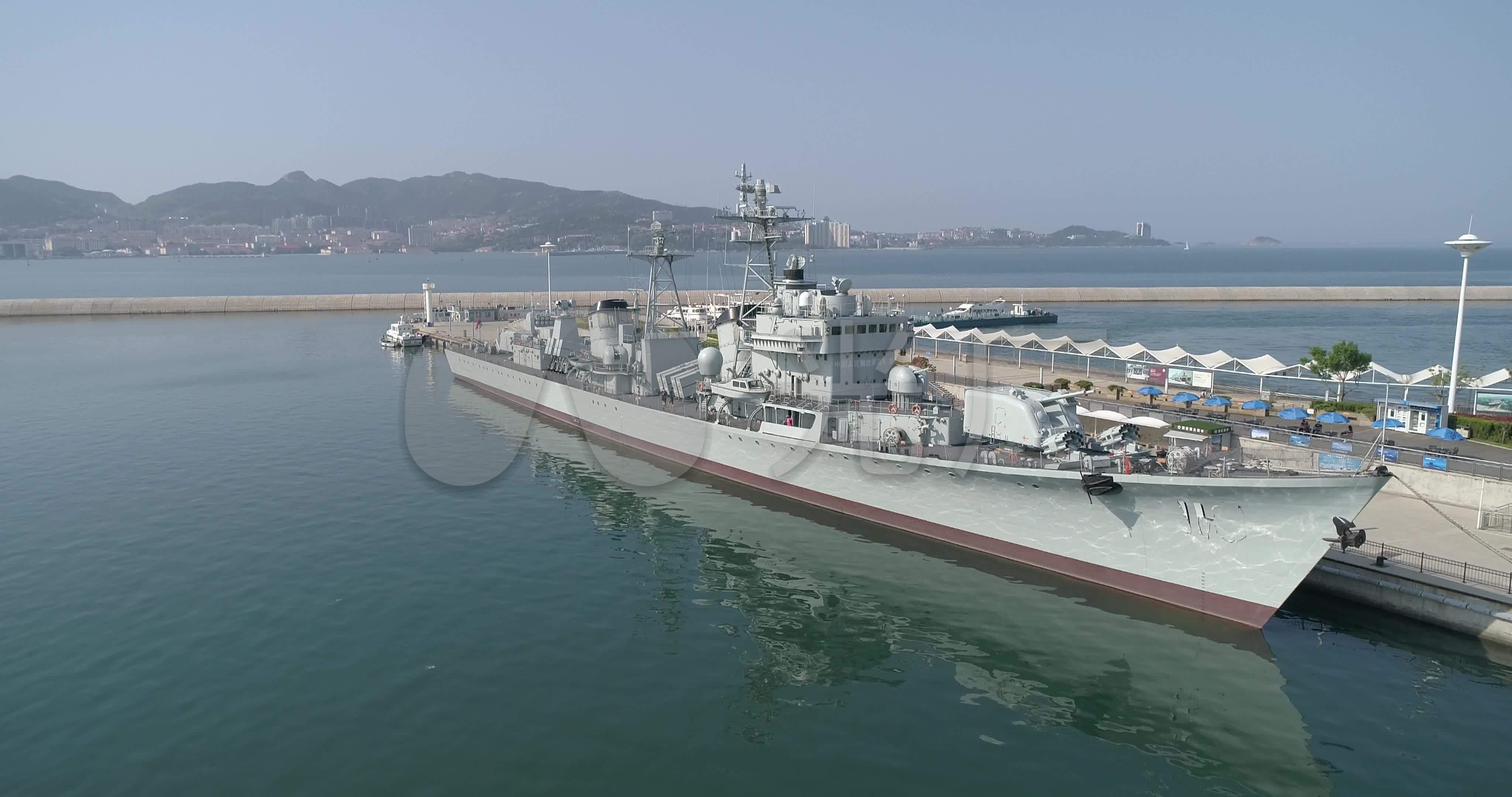 威海110大连号导弹驱逐舰_4096x2160_高清视频素材下载(编号:5853505)