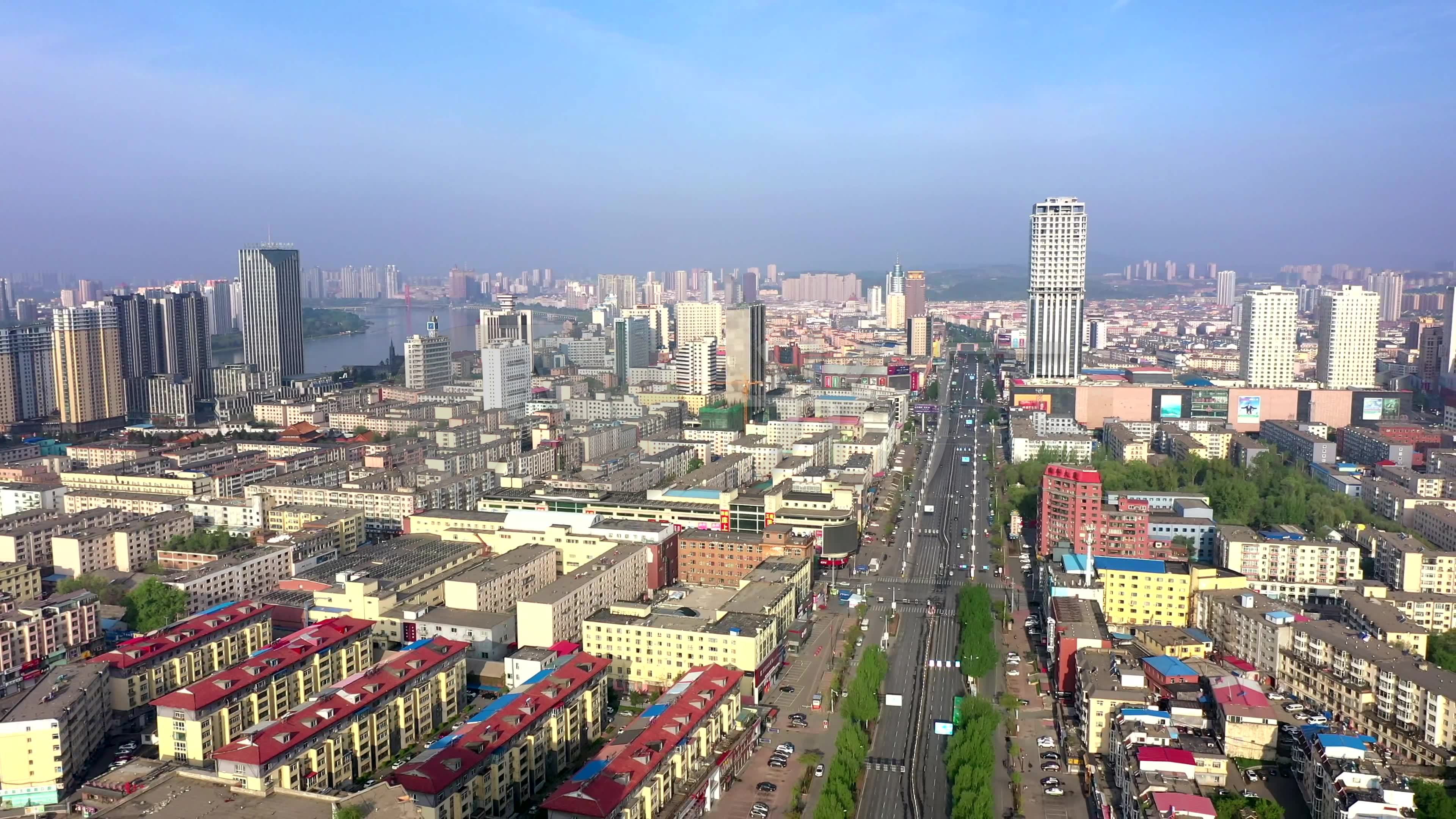 【4k】吉林市城市航拍_3840x2160_高清视频素材下载(编号:5851839)