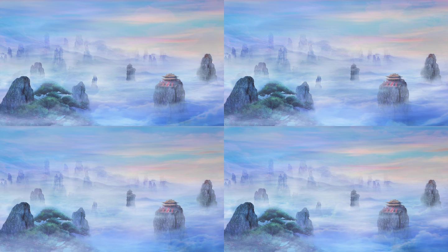 漂浮仙山仙宫