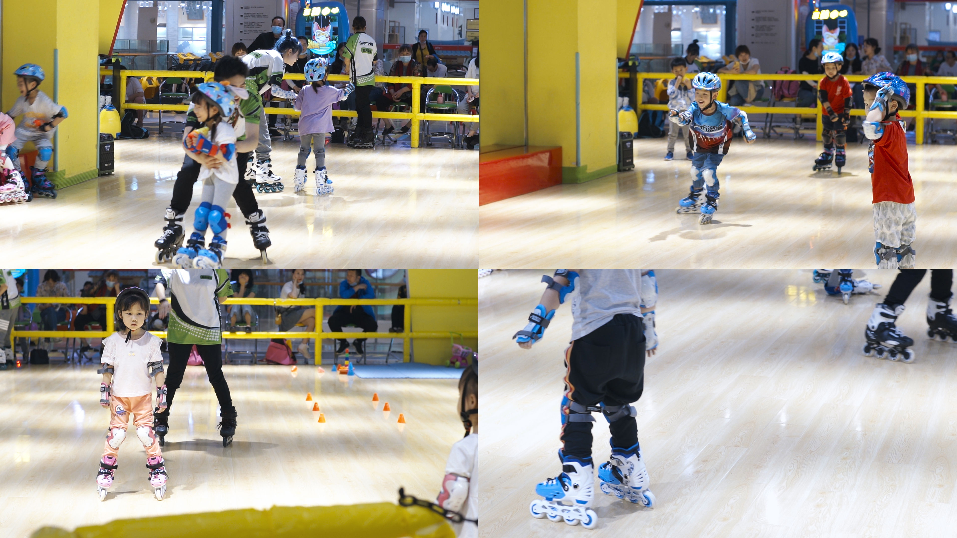 合集-小朋友室内溜冰游戏玩耍