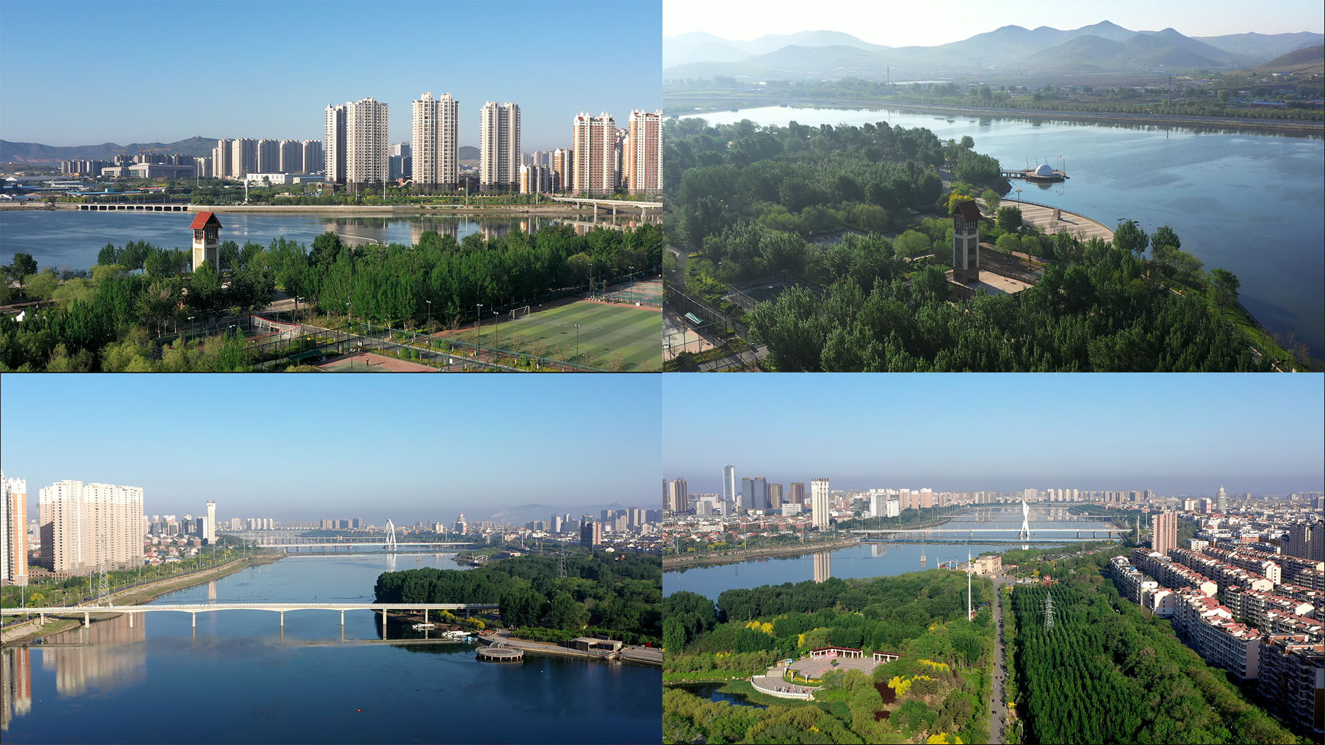 【4k】锦州市小凌河航拍