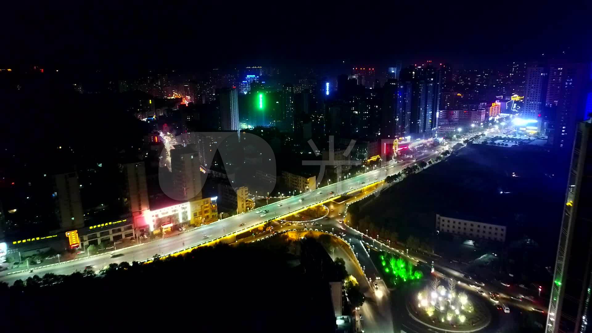 十堰航拍夜景